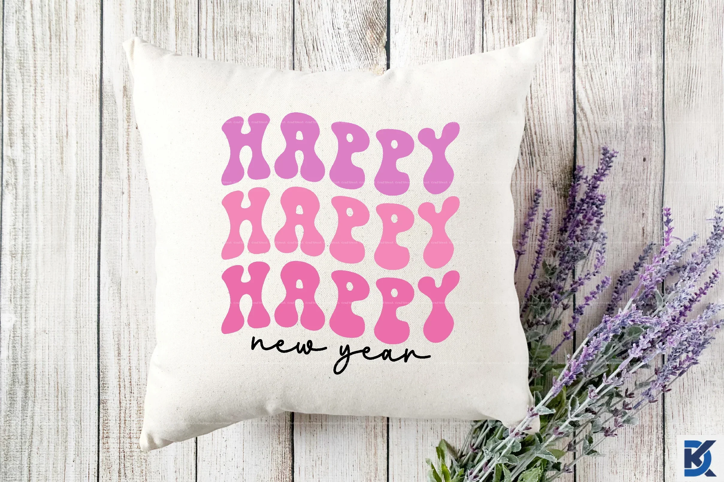 Pink New Year SVG Bundle - Image 8
