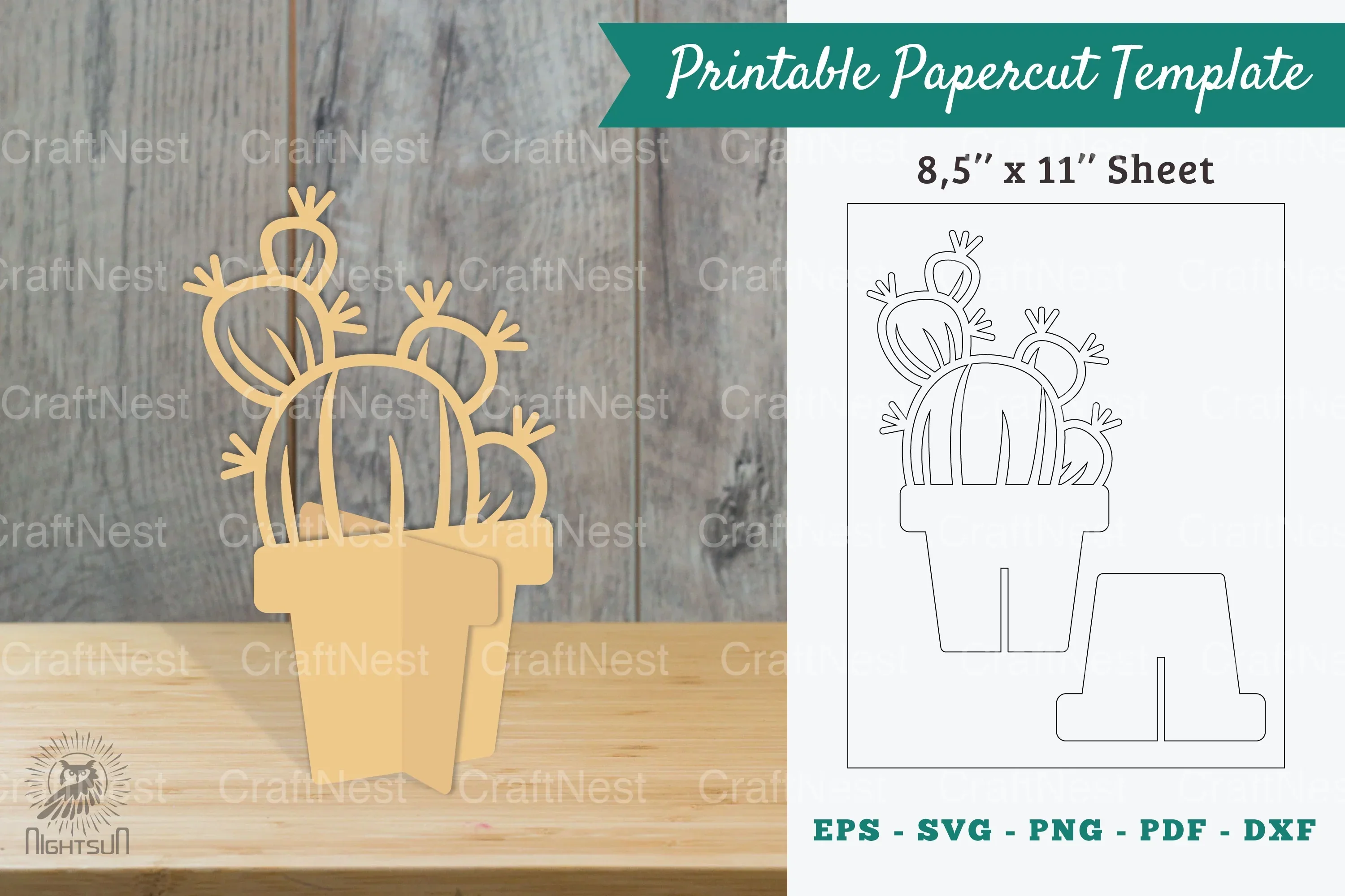 Plant Printable Cut Template Bundle