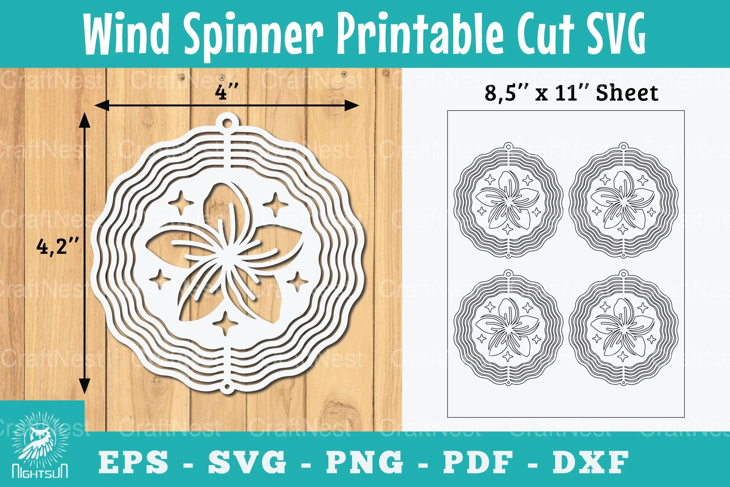 Plumeria Flower Wind Spinner Clipart Bundle