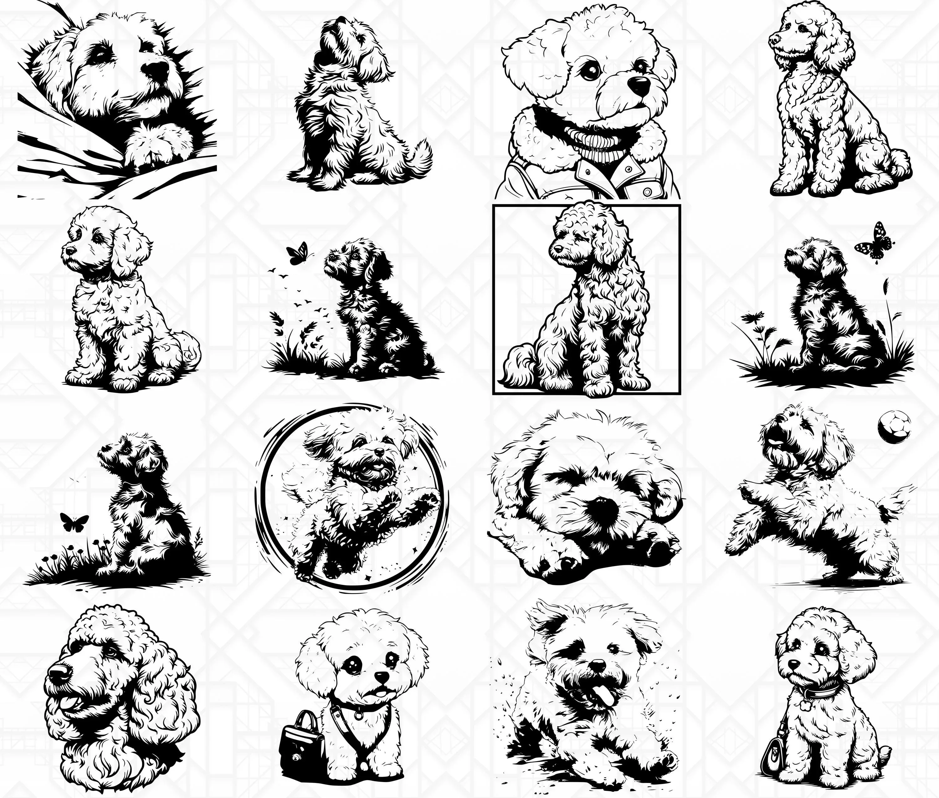 Poodle Dog SVG Bundle - Image 6