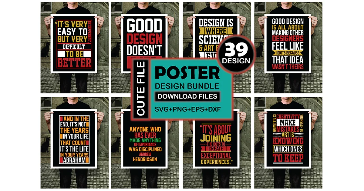 Poster SVG Bundle