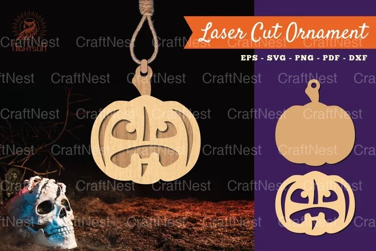 Pumpkin Halloween Ornament SVG Bundle