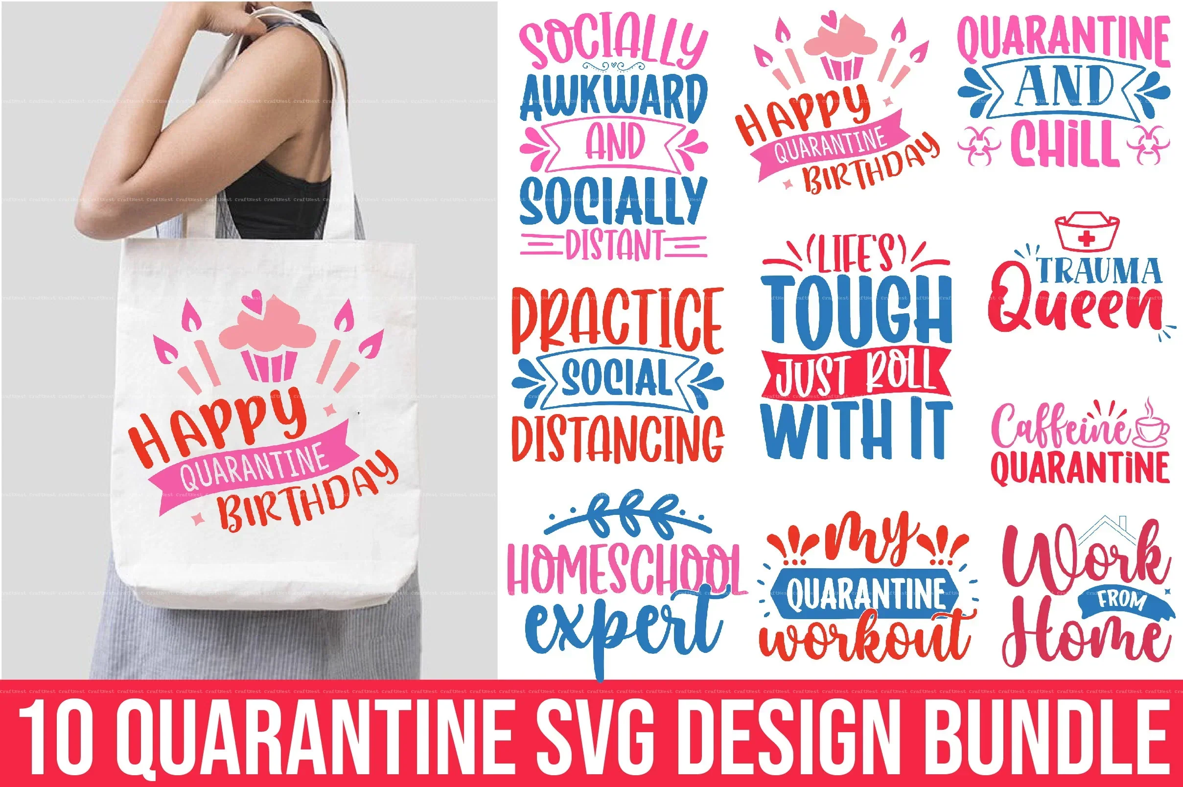 Quarantine Design SVG Bundle