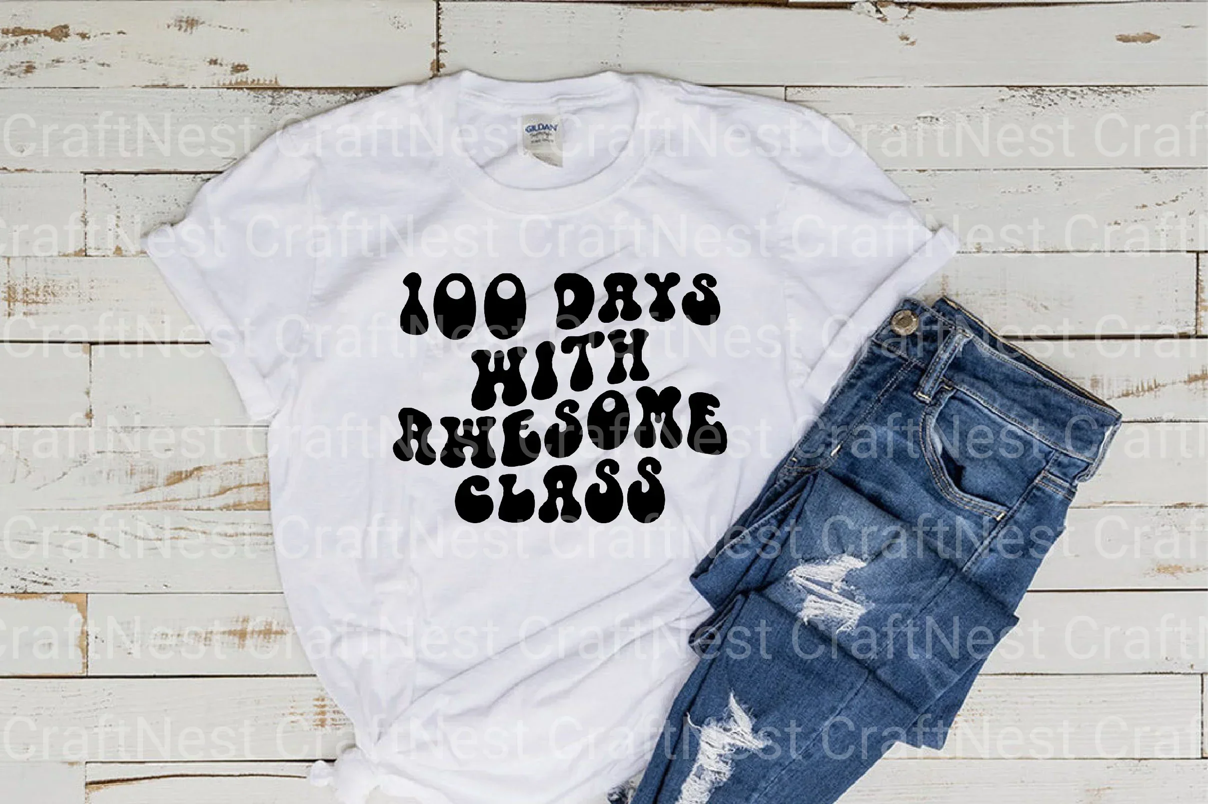 Retro 100 Days of School SVG Bundle - Image 4