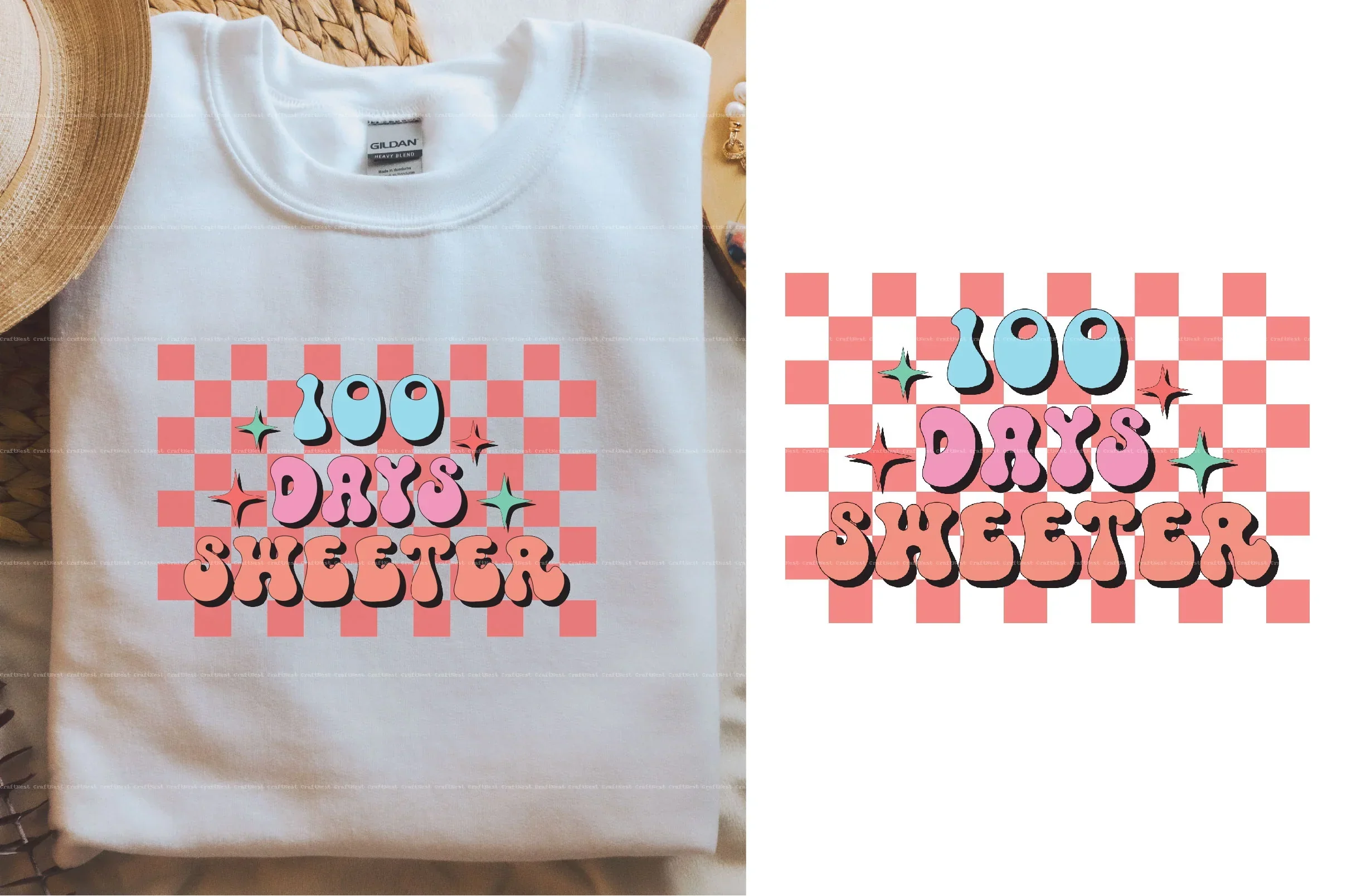 Retro 100 Days of School SVG Bundle - Image 5