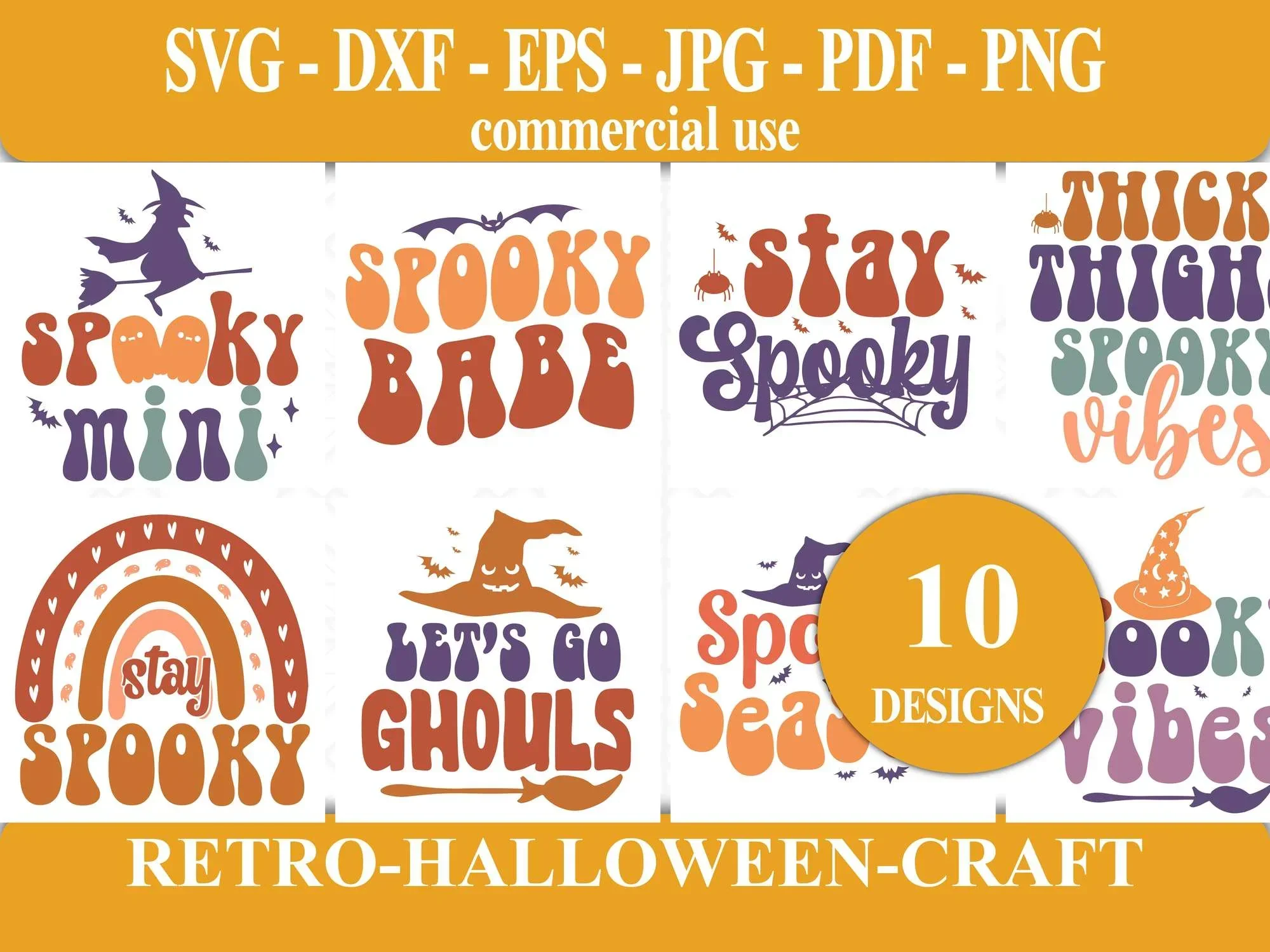 Retro Halloween Craft SVG