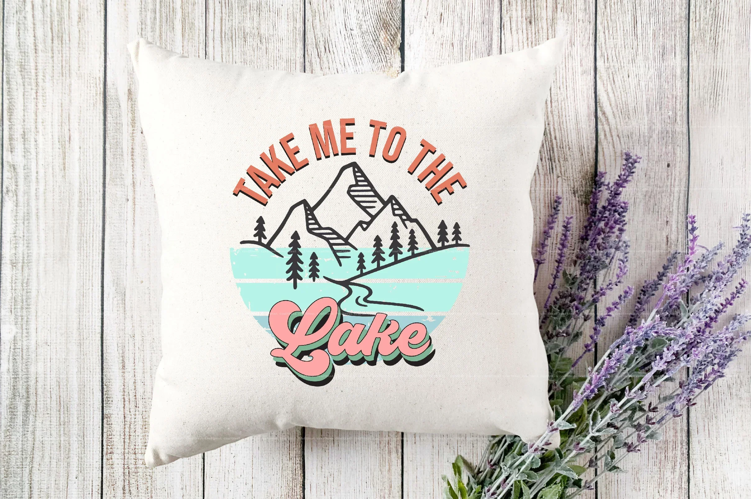 Retro Lake SVG Bundle - Image 9