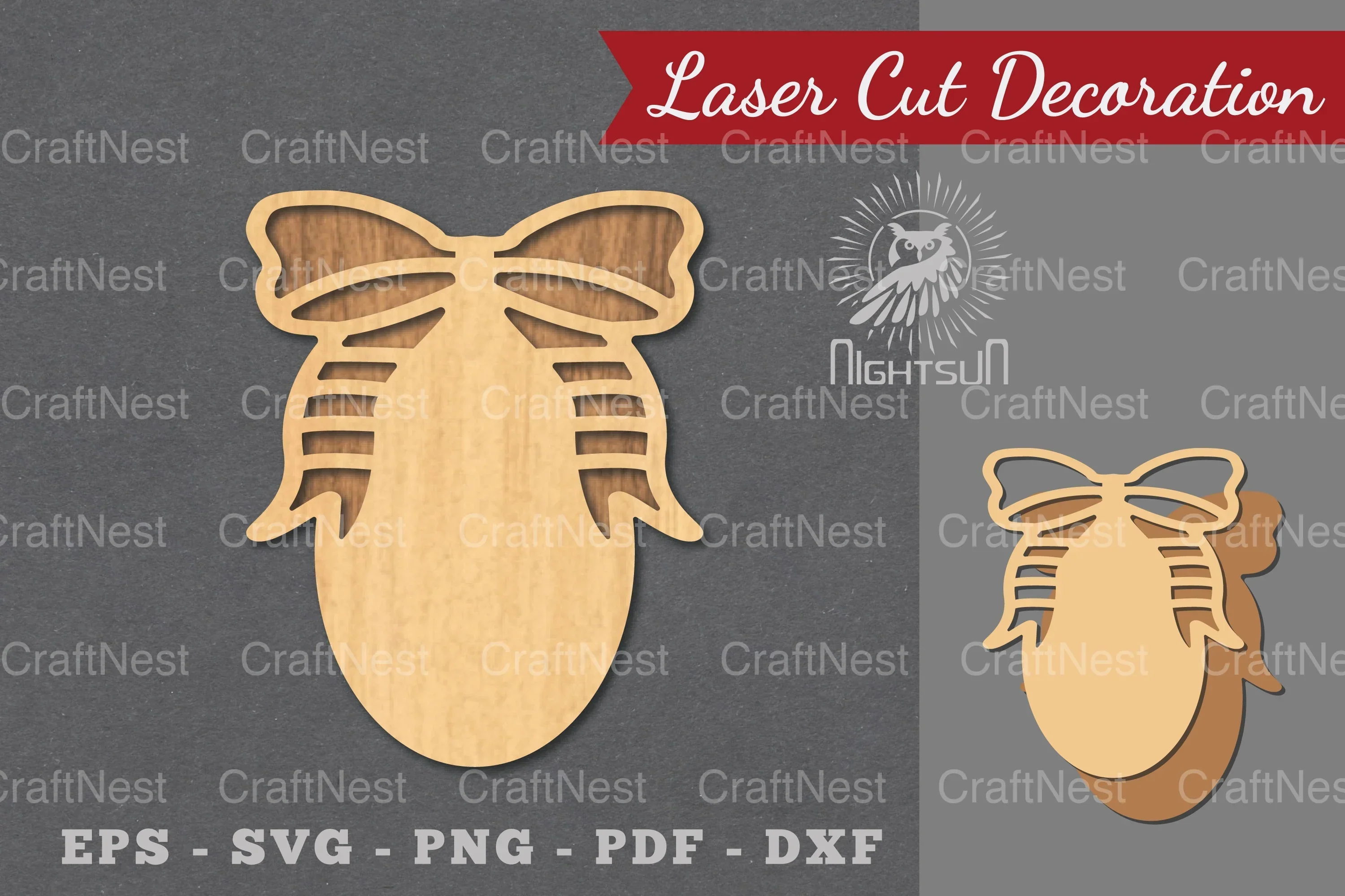 Ribbon Laser Cut Sign SVG Bundle