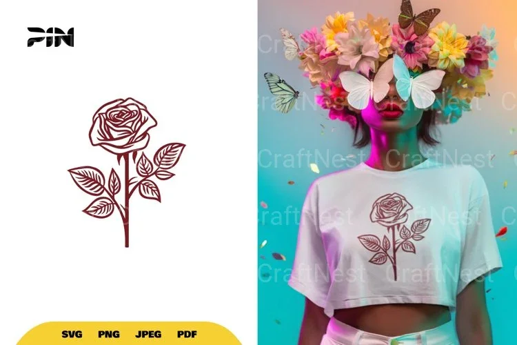 Rose Flower SVG Bundle