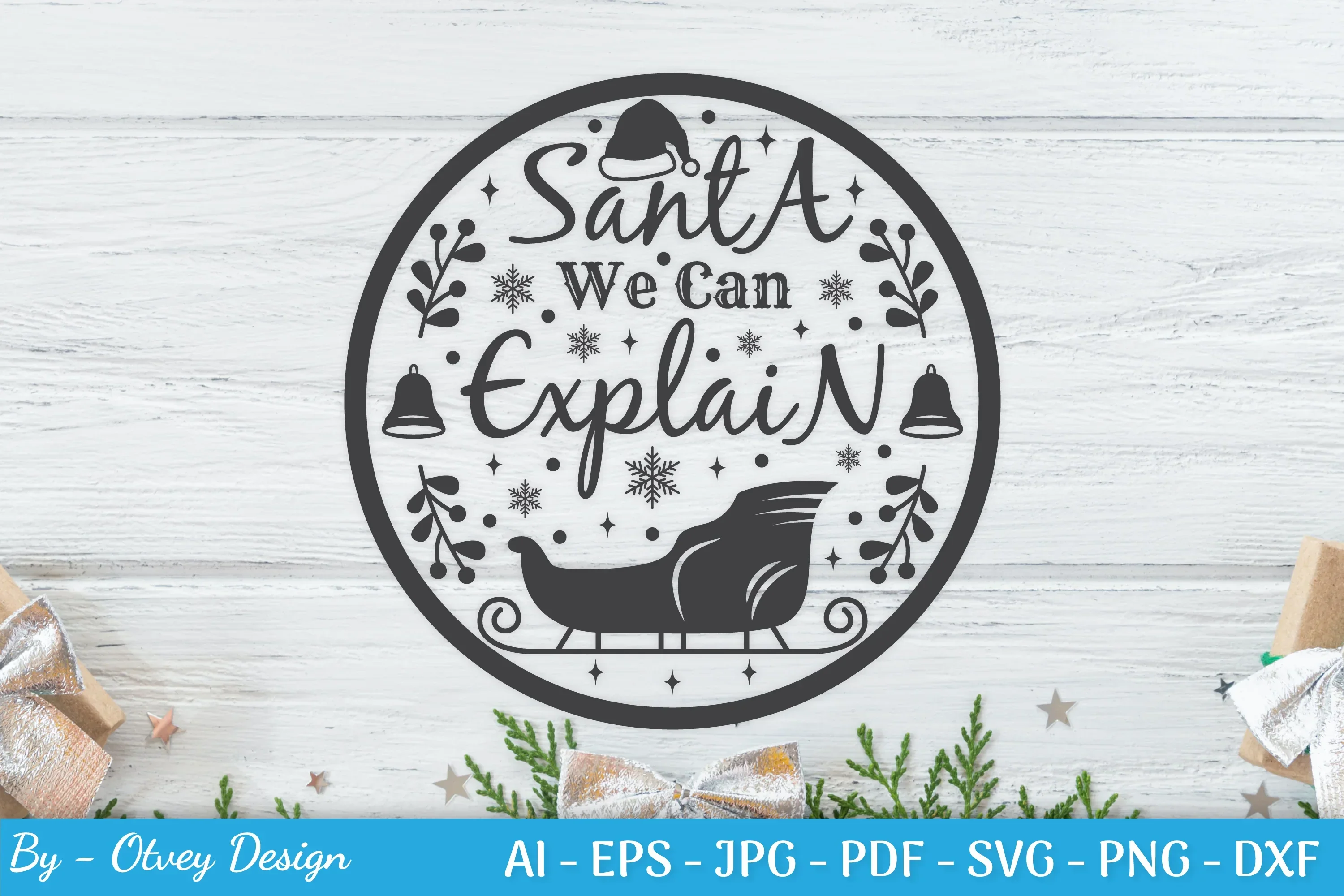 Round Christmas Ornaments SVG Bundle - Image 2