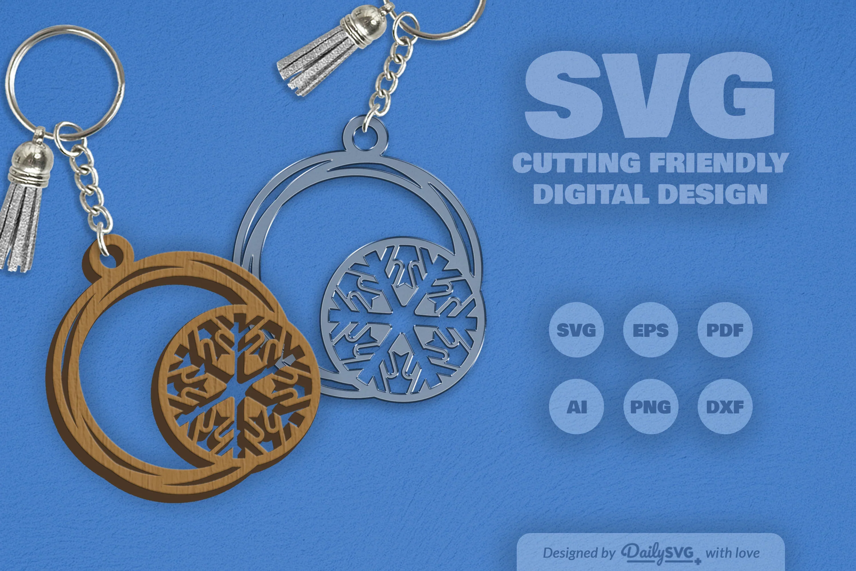 Round Snowflake SVG Bundle - Image 2