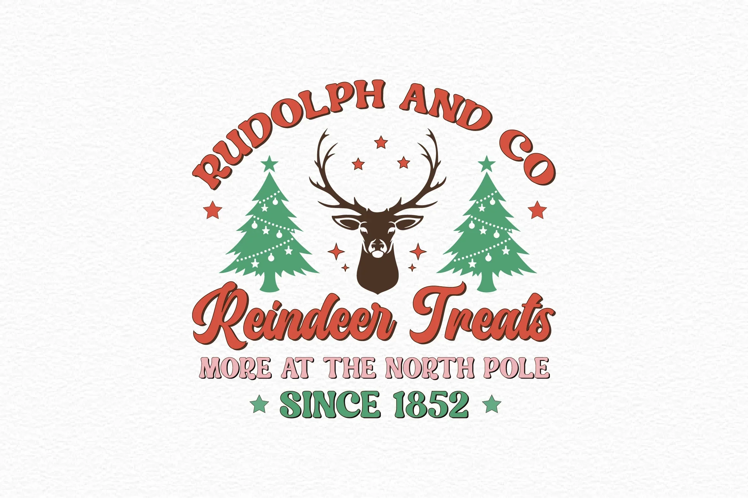 Rudolph And Co Reindeer Treats More At The North Pole Since 1852 SVG Bundle