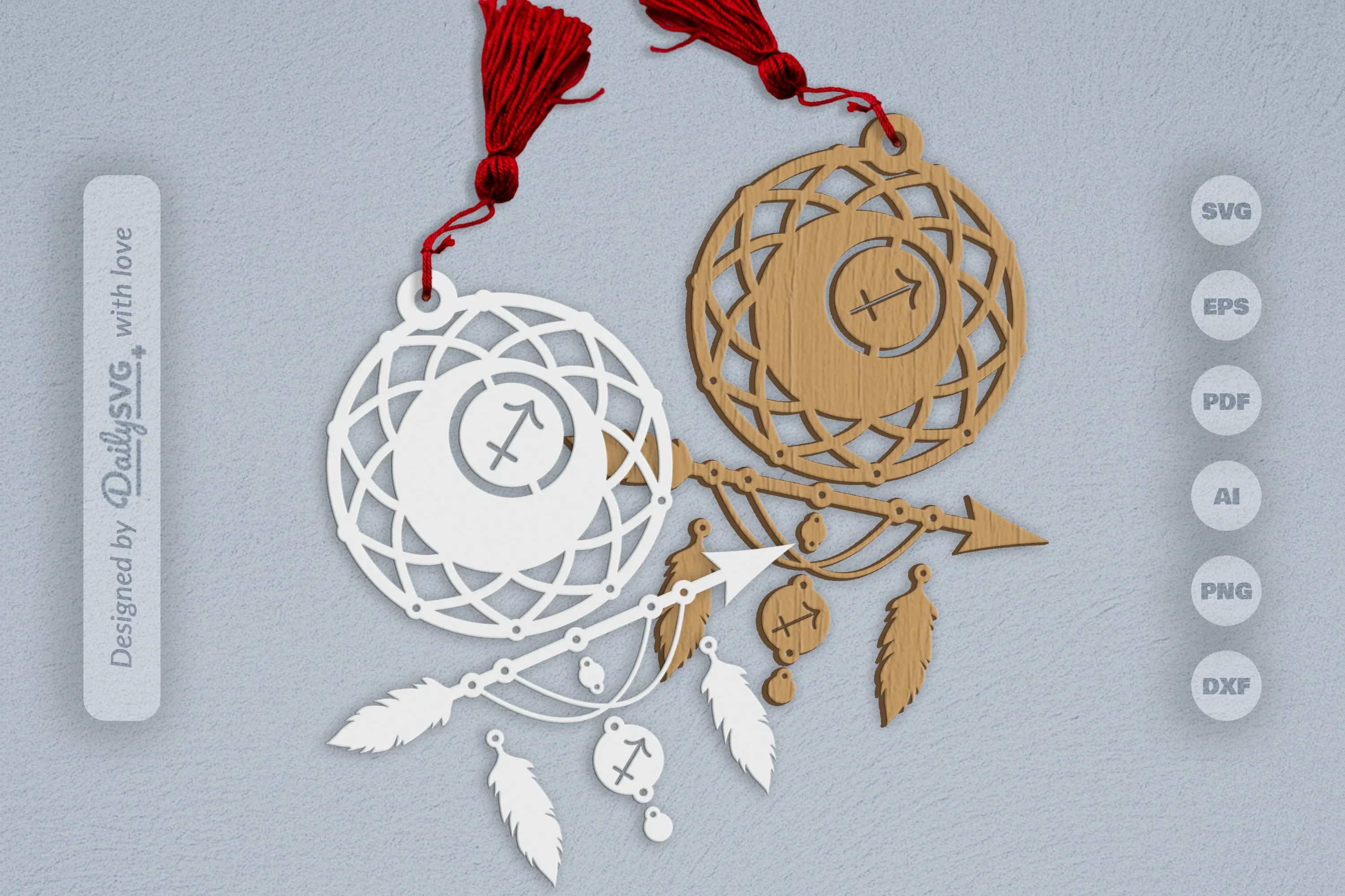 Sagittarius Dream Catcher Set SVG Bundle