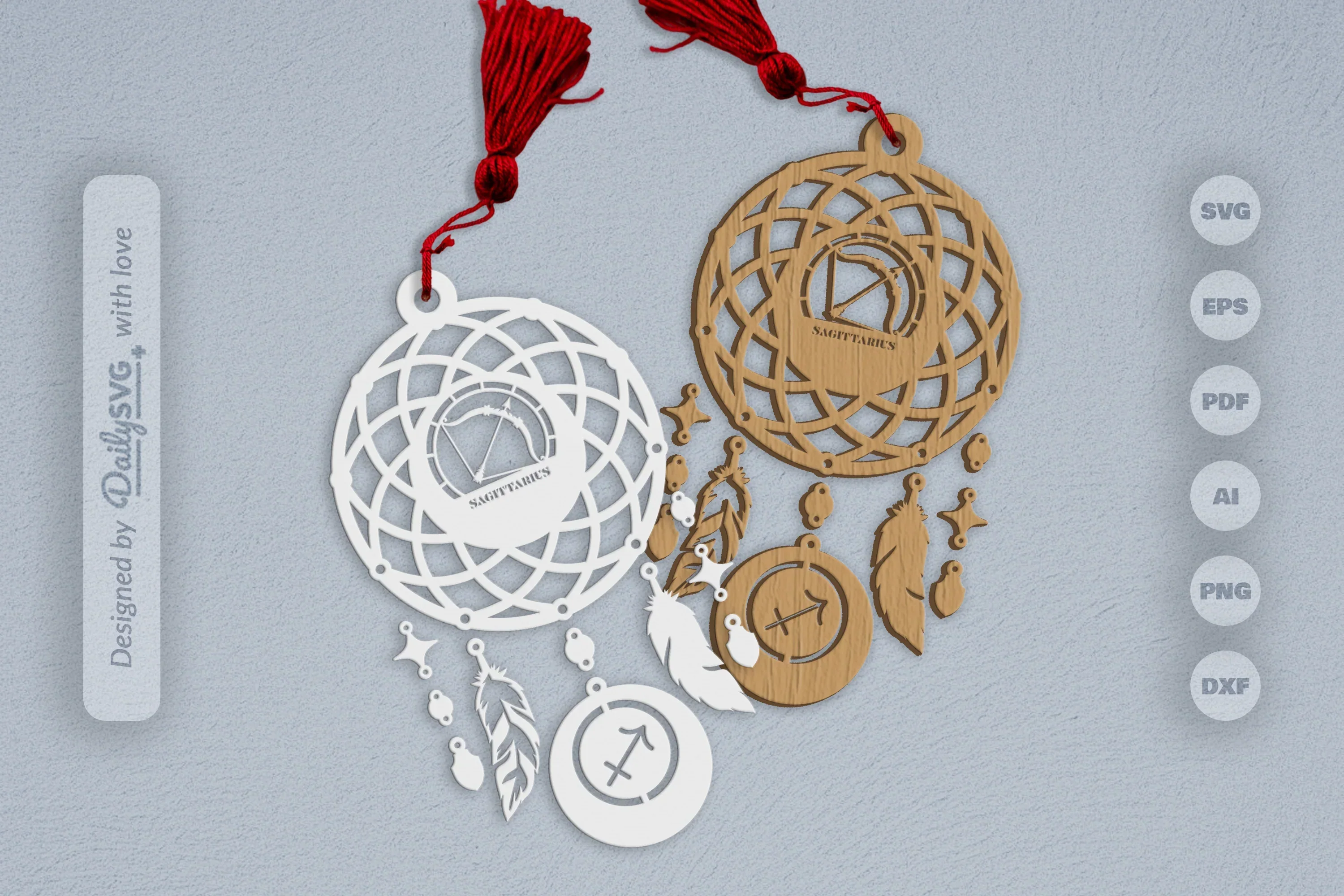 Sagittarius Dream Catcher Set SVG Bundle