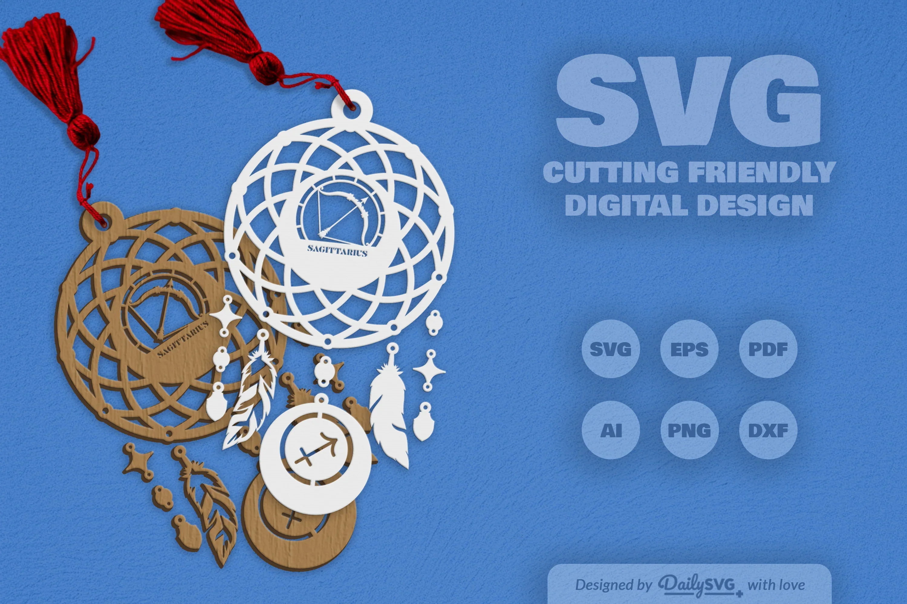 Sagittarius Dream Catcher Set SVG Bundle - Image 2