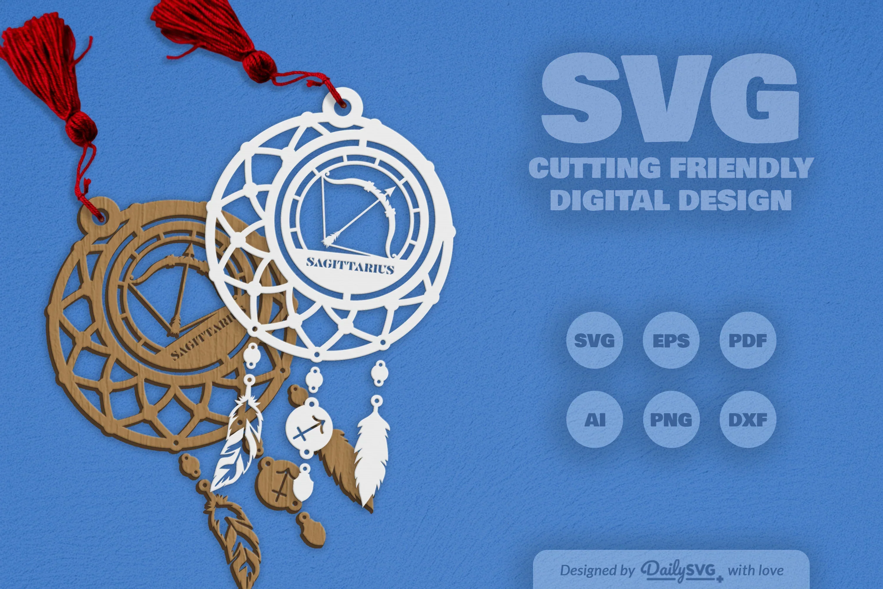 Sagittarius Dream Catcher Set SVG Bundle - Image 2