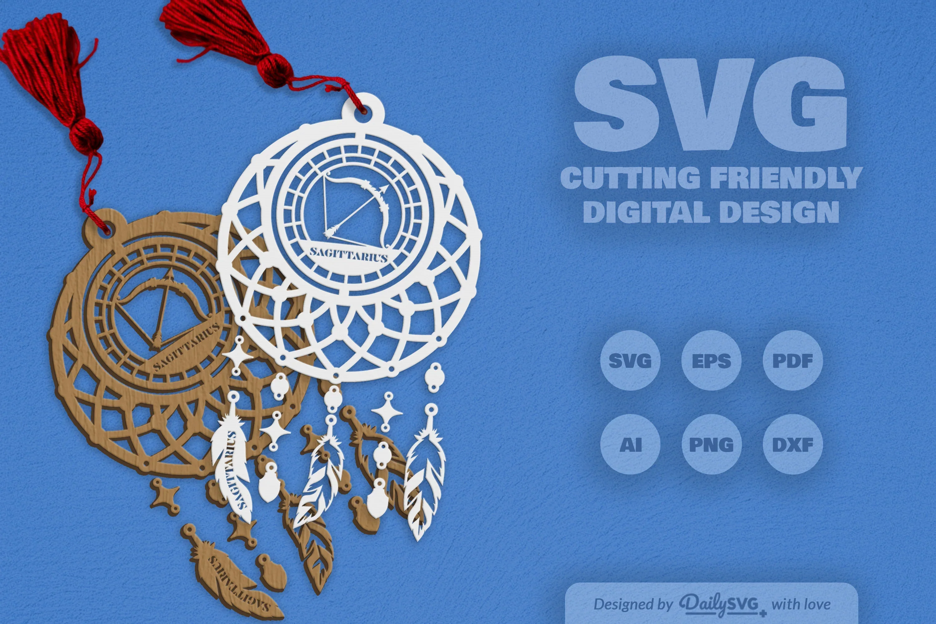 Sagittarius Dream Catcher Set SVG Bundle - Image 2