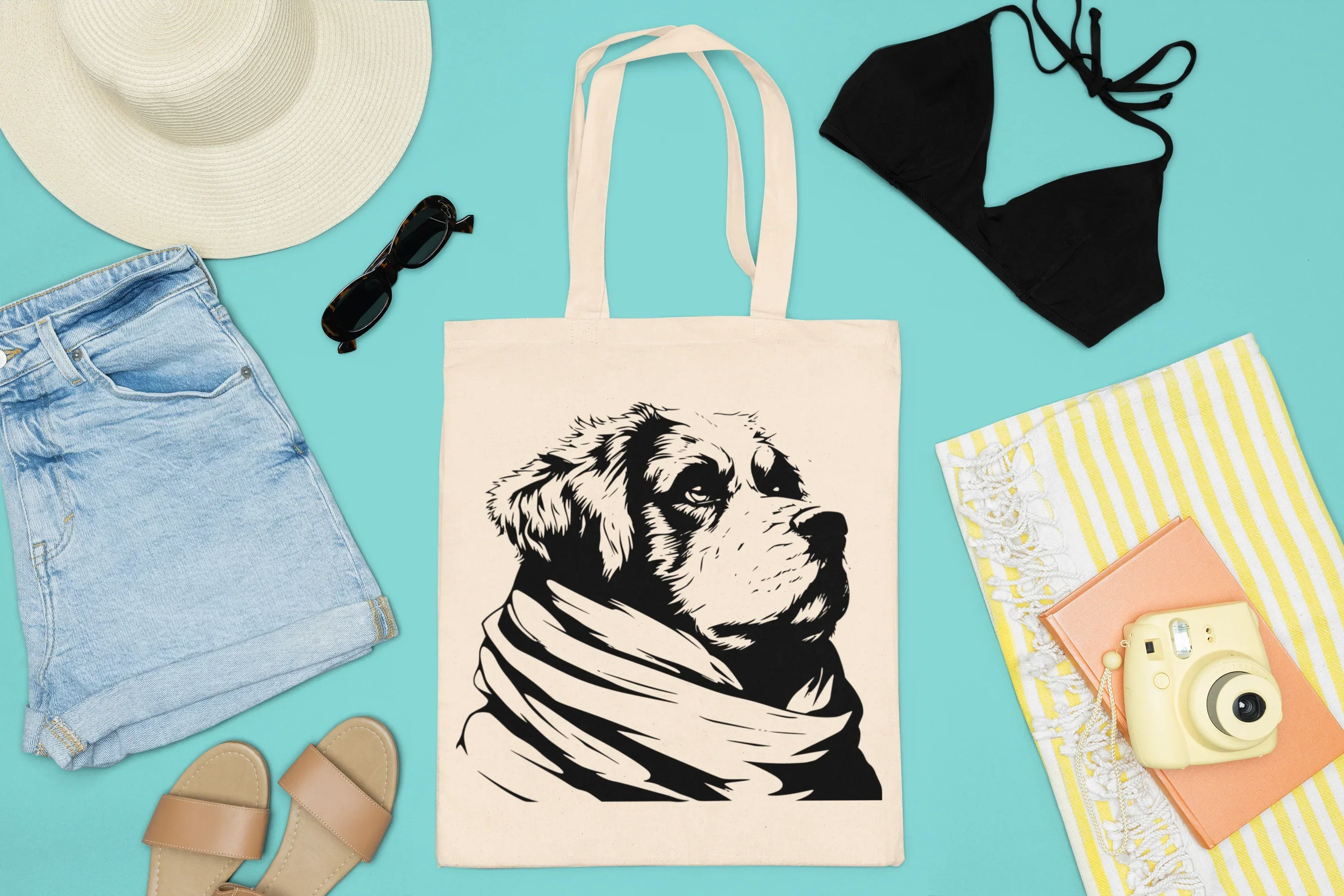 Saint Bernard SVG Bundle - Image 7