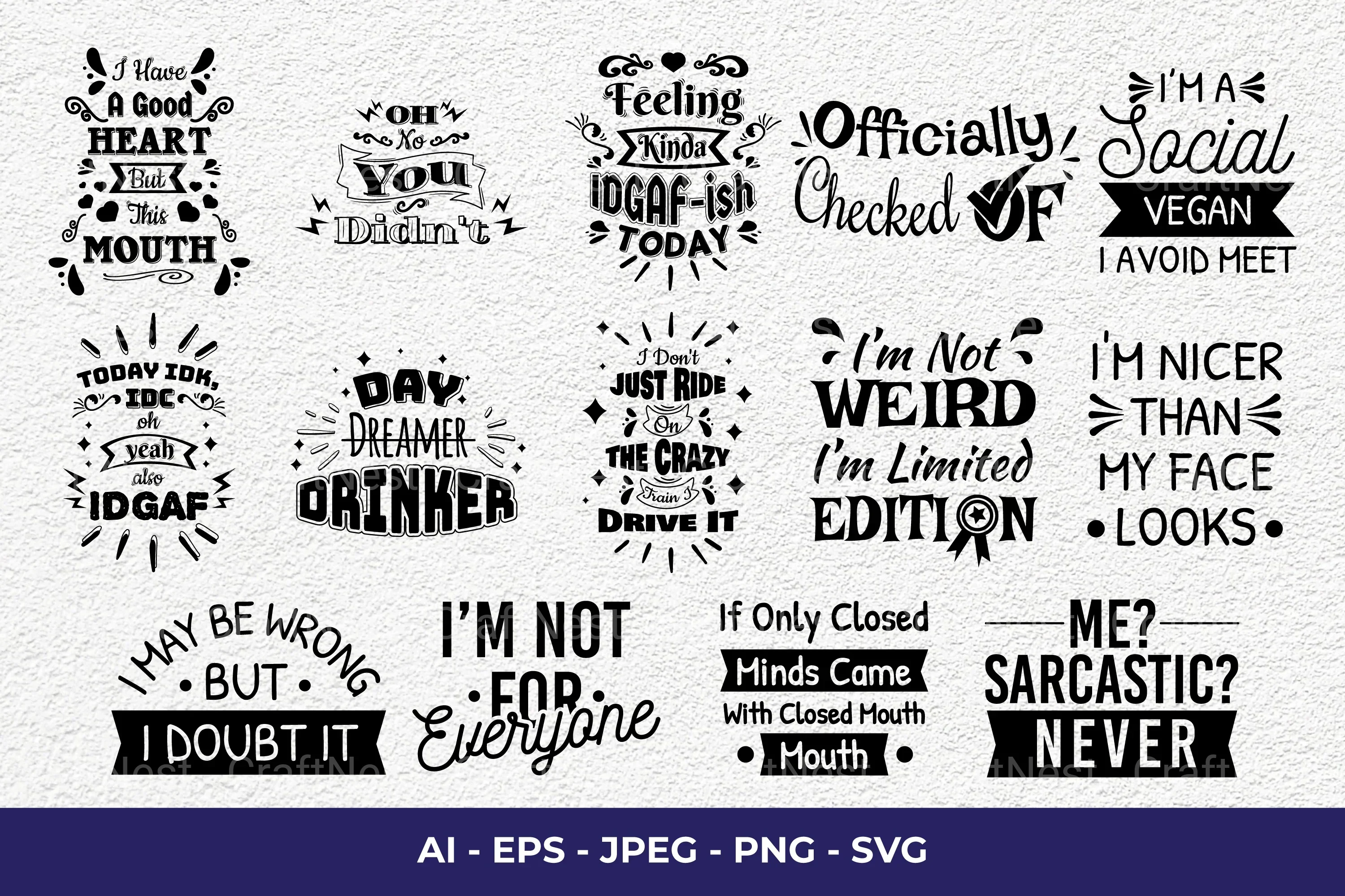 Sarcastic SVG Bundle