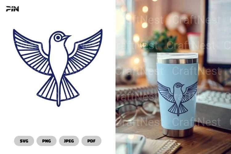 Scandinavian Bird Symbol SVG Bundle