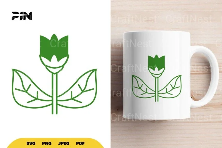 Scandinavian Flower Element Clipart Bundle