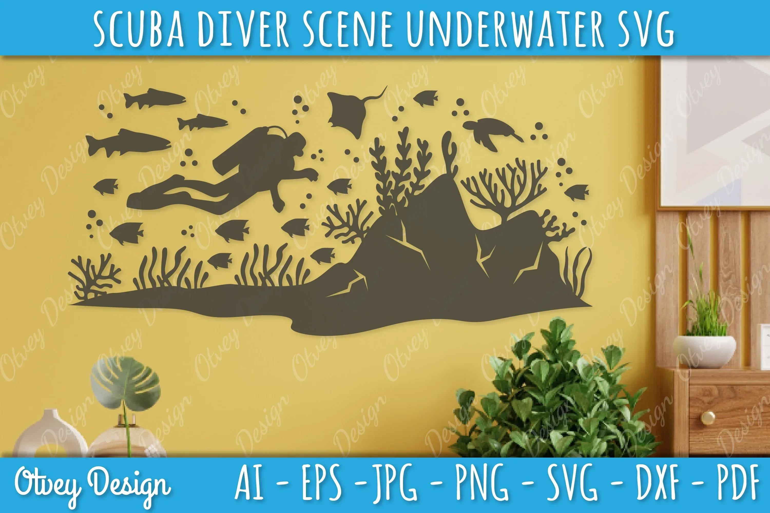 Scuba Diver Underwater World SVG Bundle - Image 4