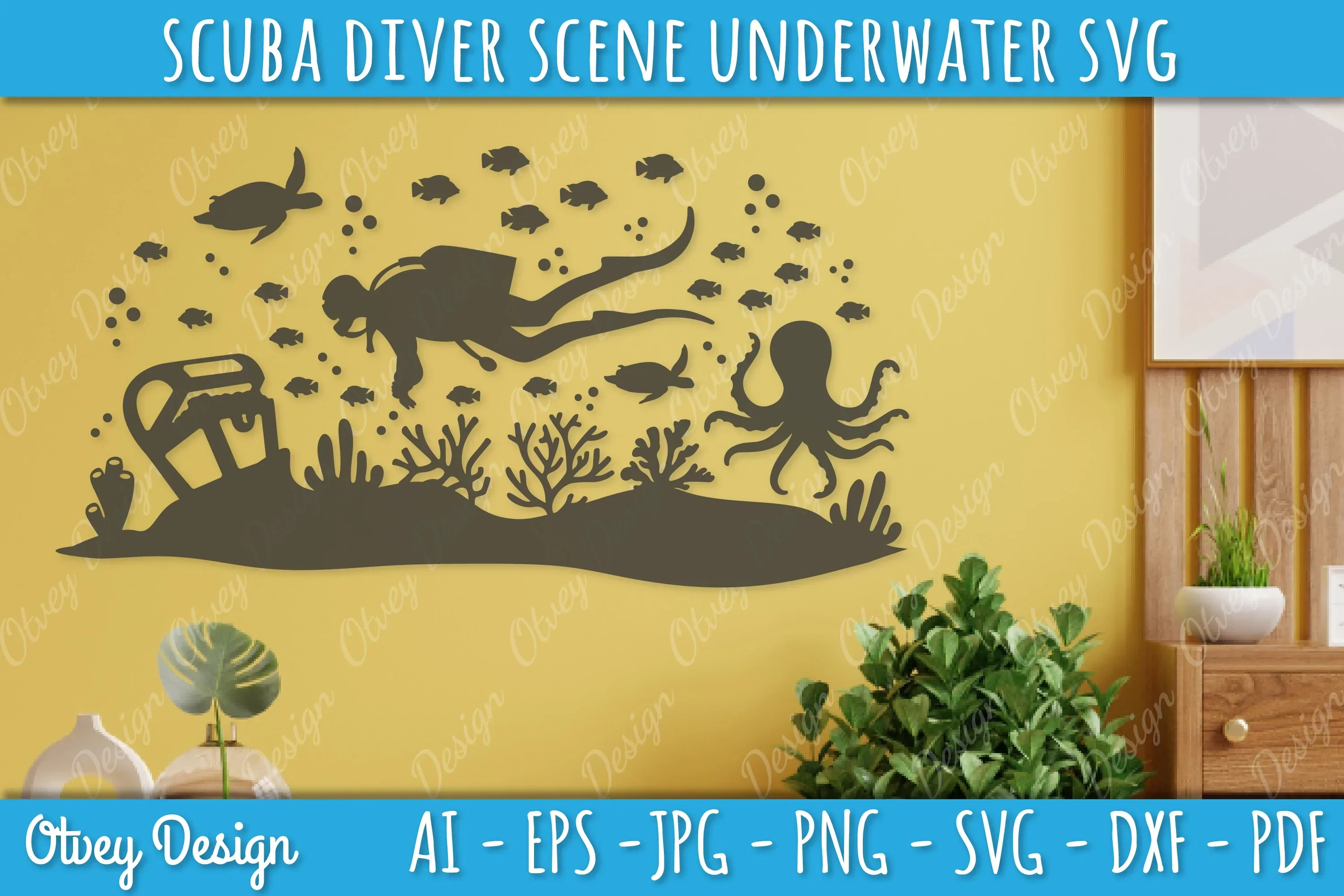 Scuba Diver Underwater World SVG Bundle - Image 4