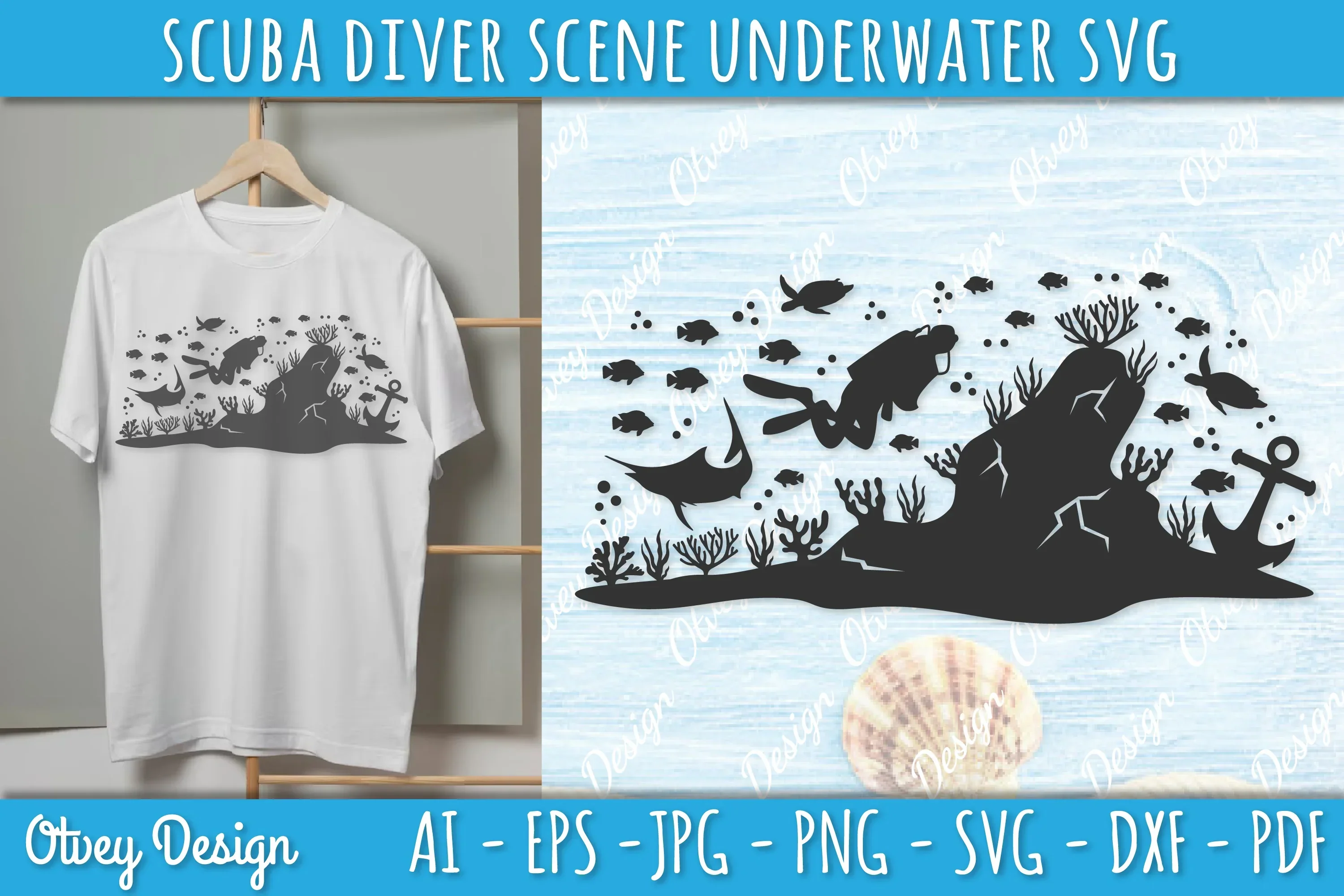 Scuba Diver Underwater World SVG Bundle - Image 2