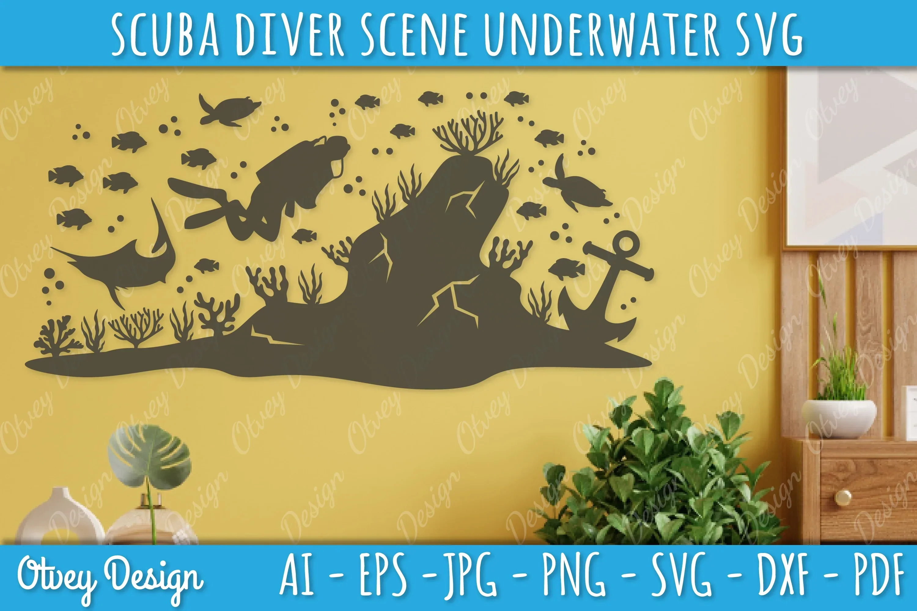 Scuba Diver Underwater World SVG Bundle - Image 4