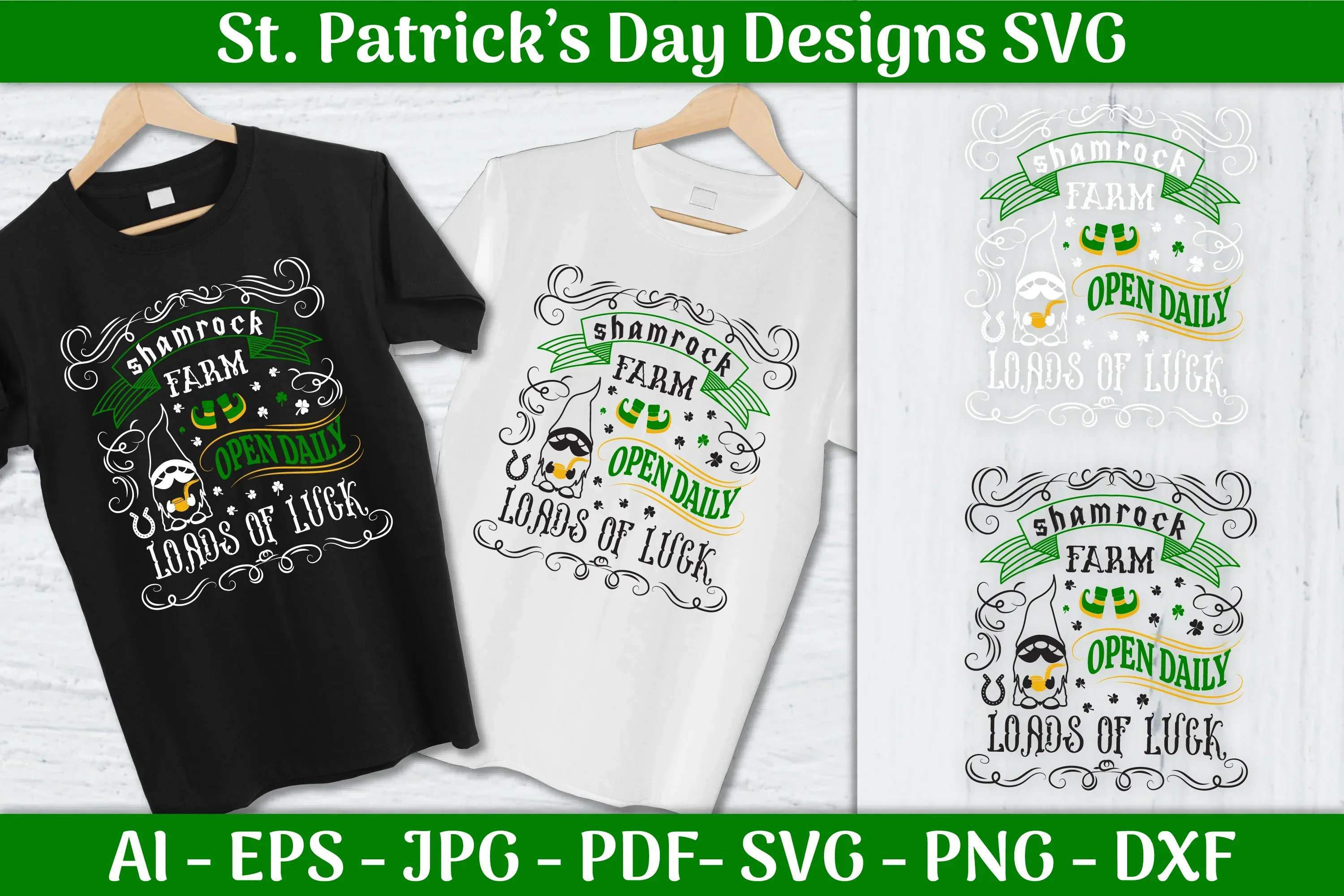 Shamrock Farm St Patrick's Day SVG Bundle