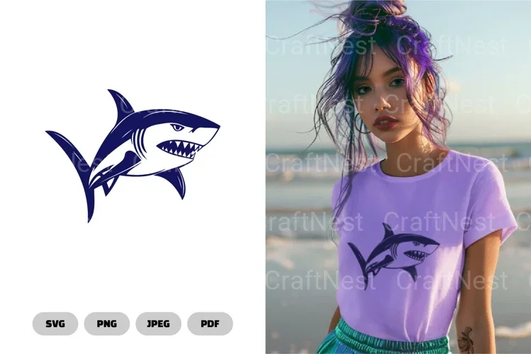Shark Illustration SVG Bundle