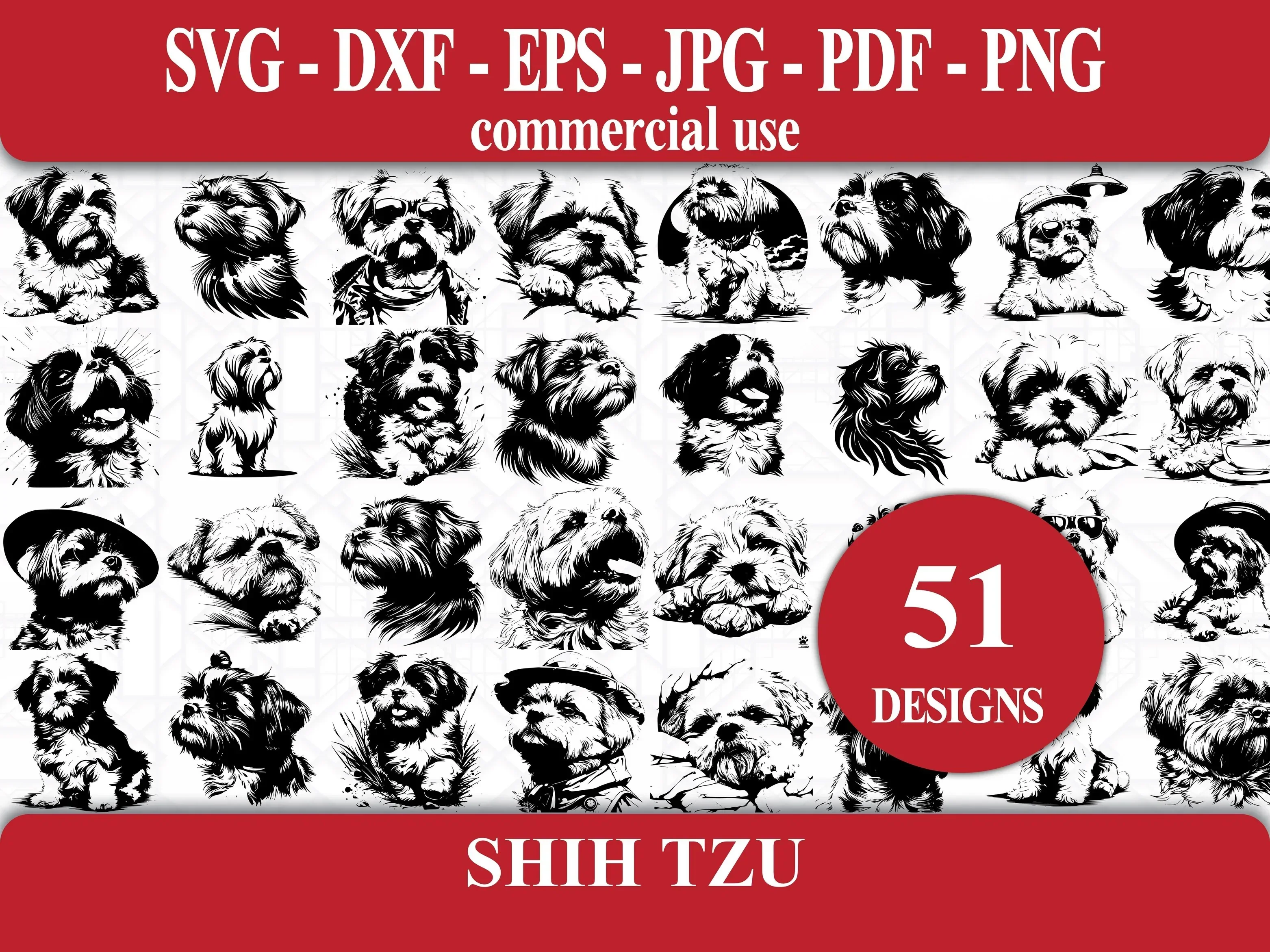 Shih Tzu SVG Bundle