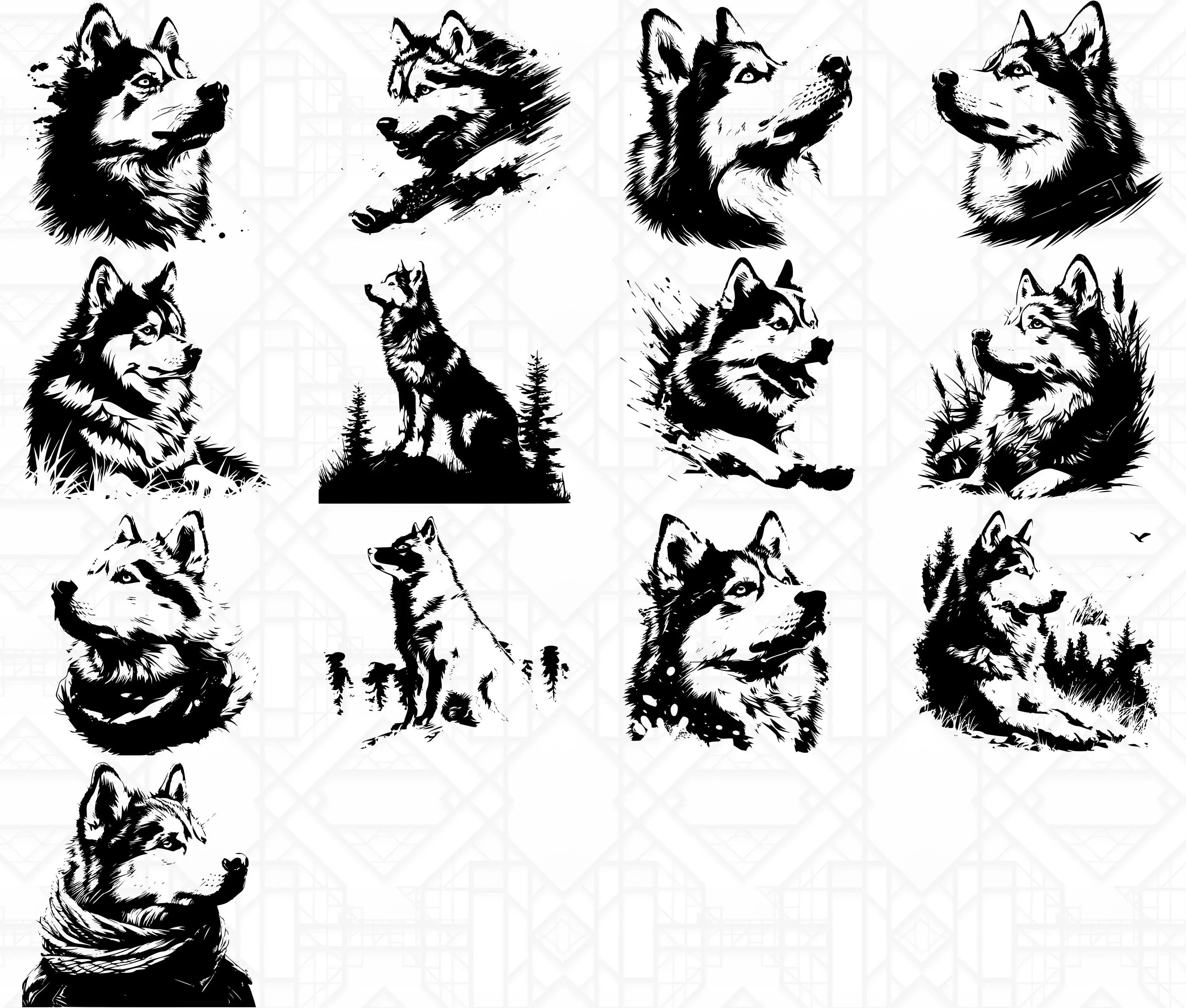 Siberian Husky SVG Bundle - Image 5