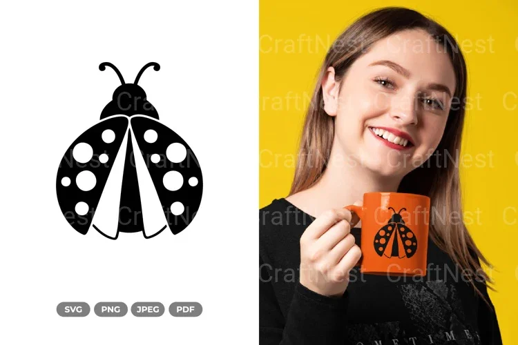 Simple Ladybug Spring SVG Bundle