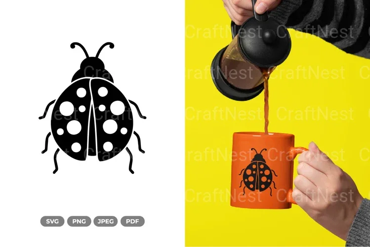 Simple Ladybug Spring SVG Bundle