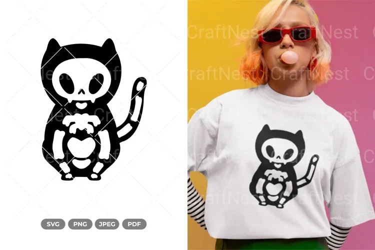 Skeleton Cat SVG Bundle