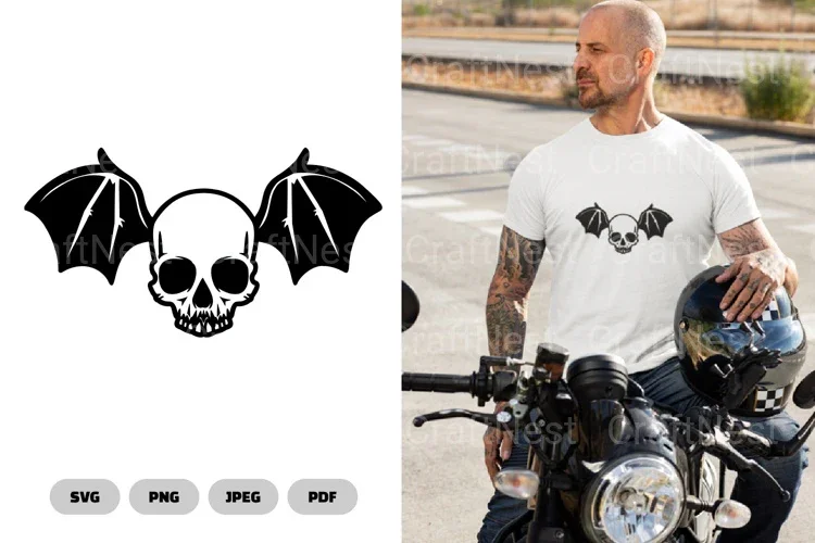 Skull and Wing SVG Bundle