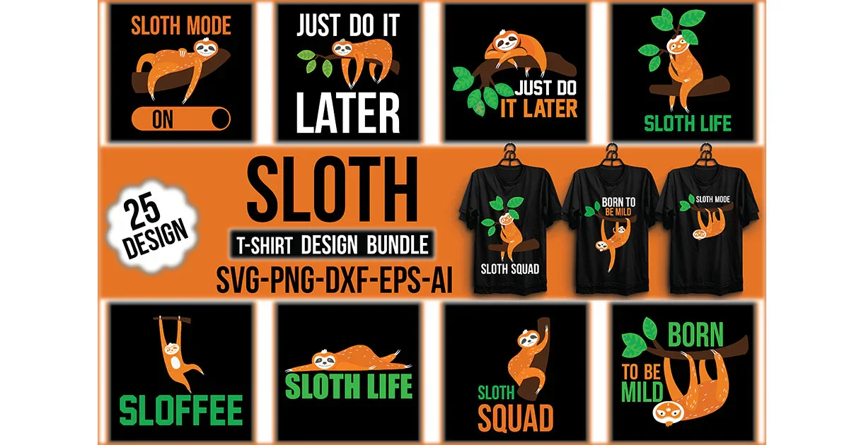 Sloth T-Shirt Bundle
