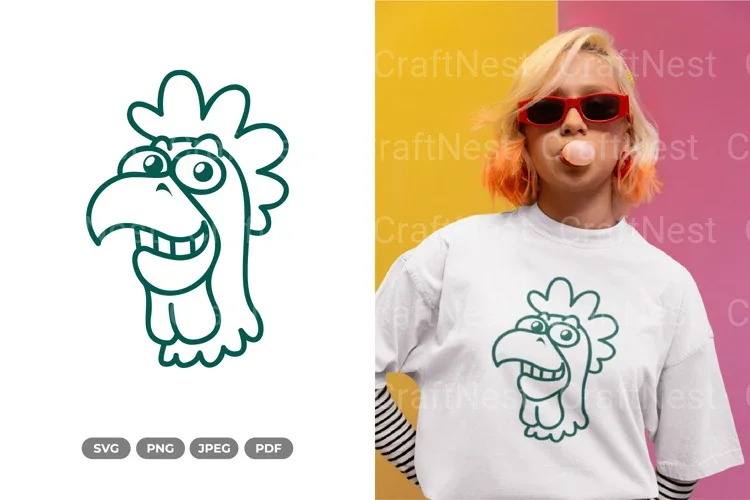 Smiling Rooster Animal SVG Bundle