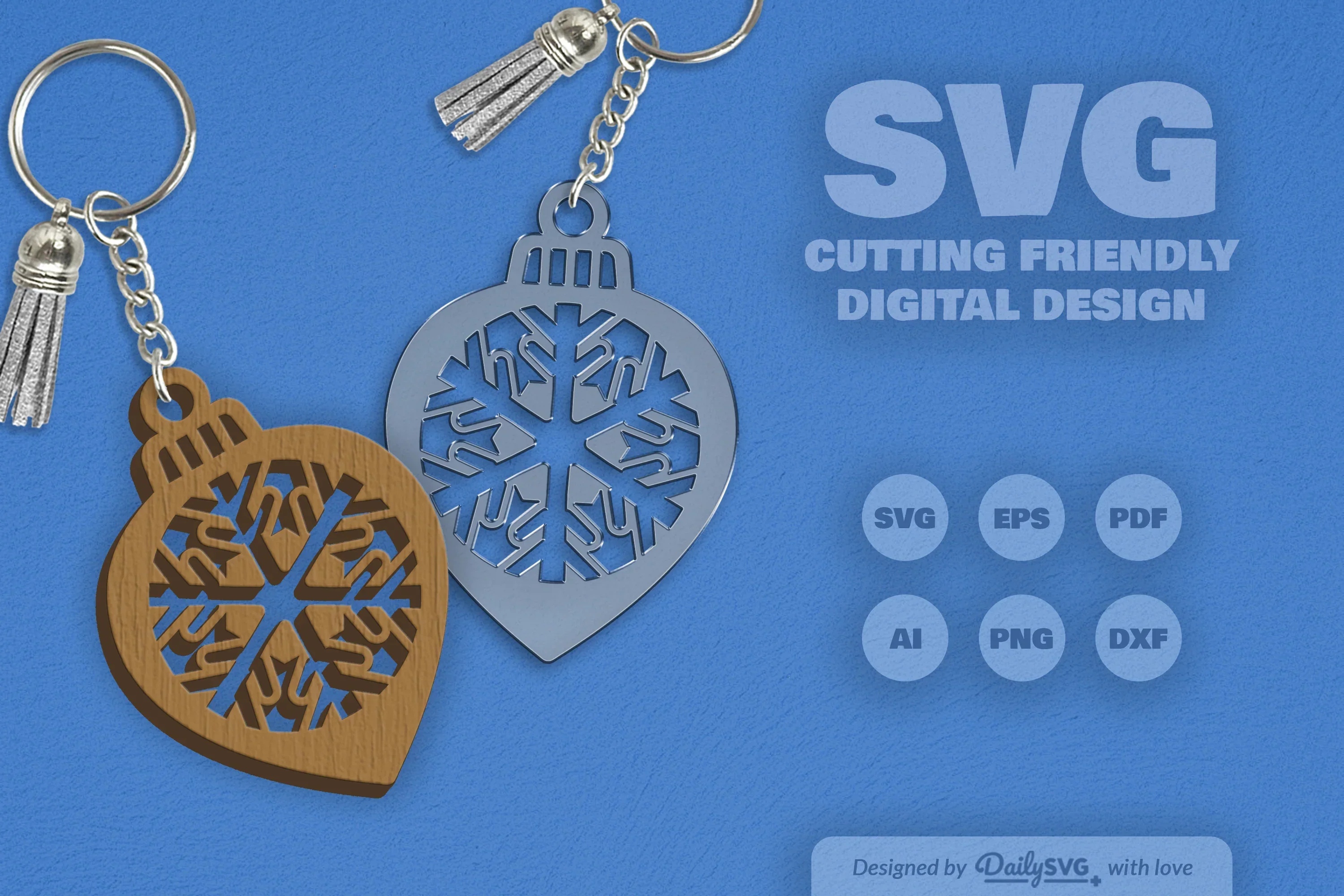 Snowflake Christmas Bauble SVG Bundle - Image 2