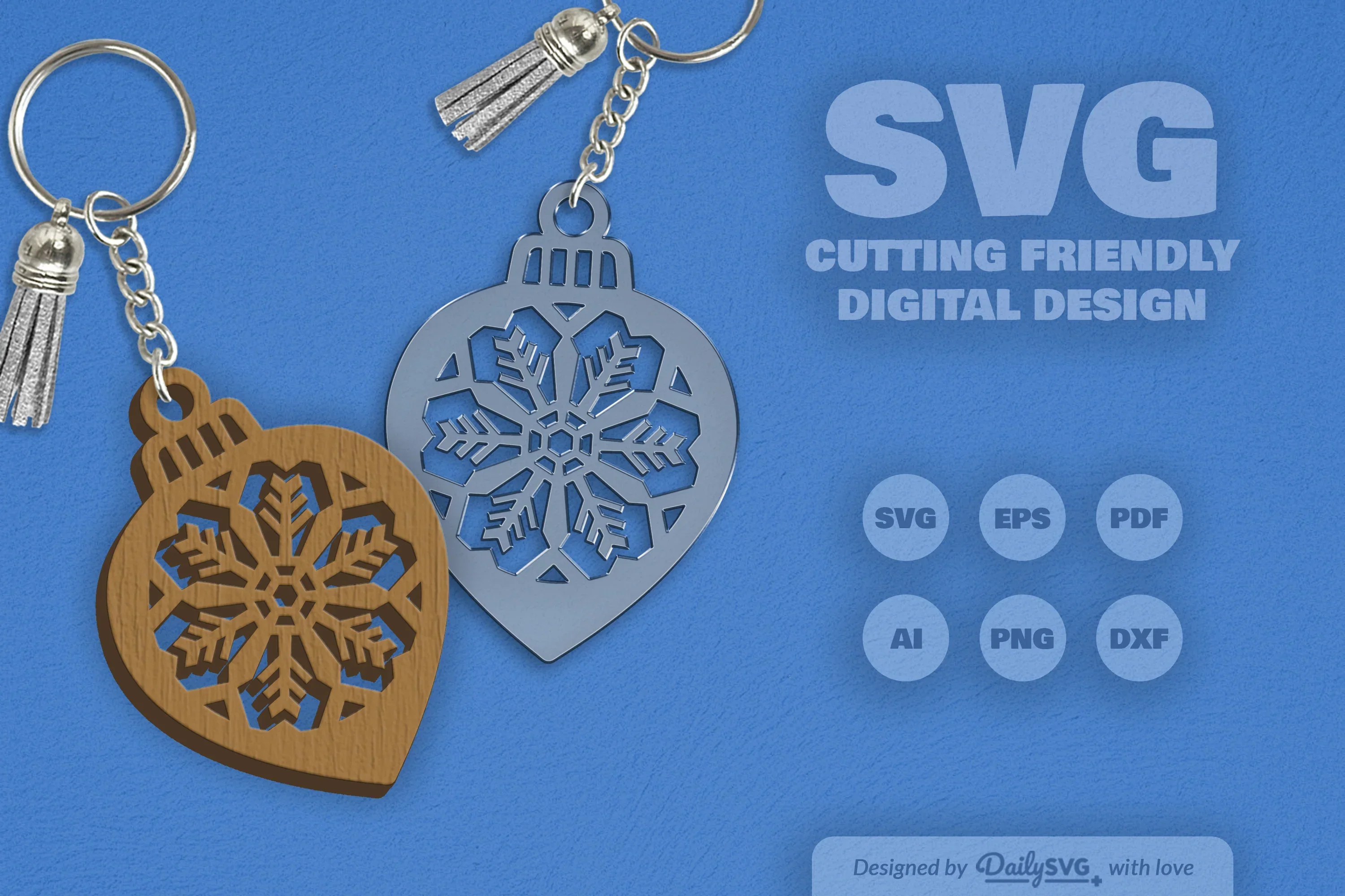 Snowflake Christmas Bauble SVG Bundle - Image 2