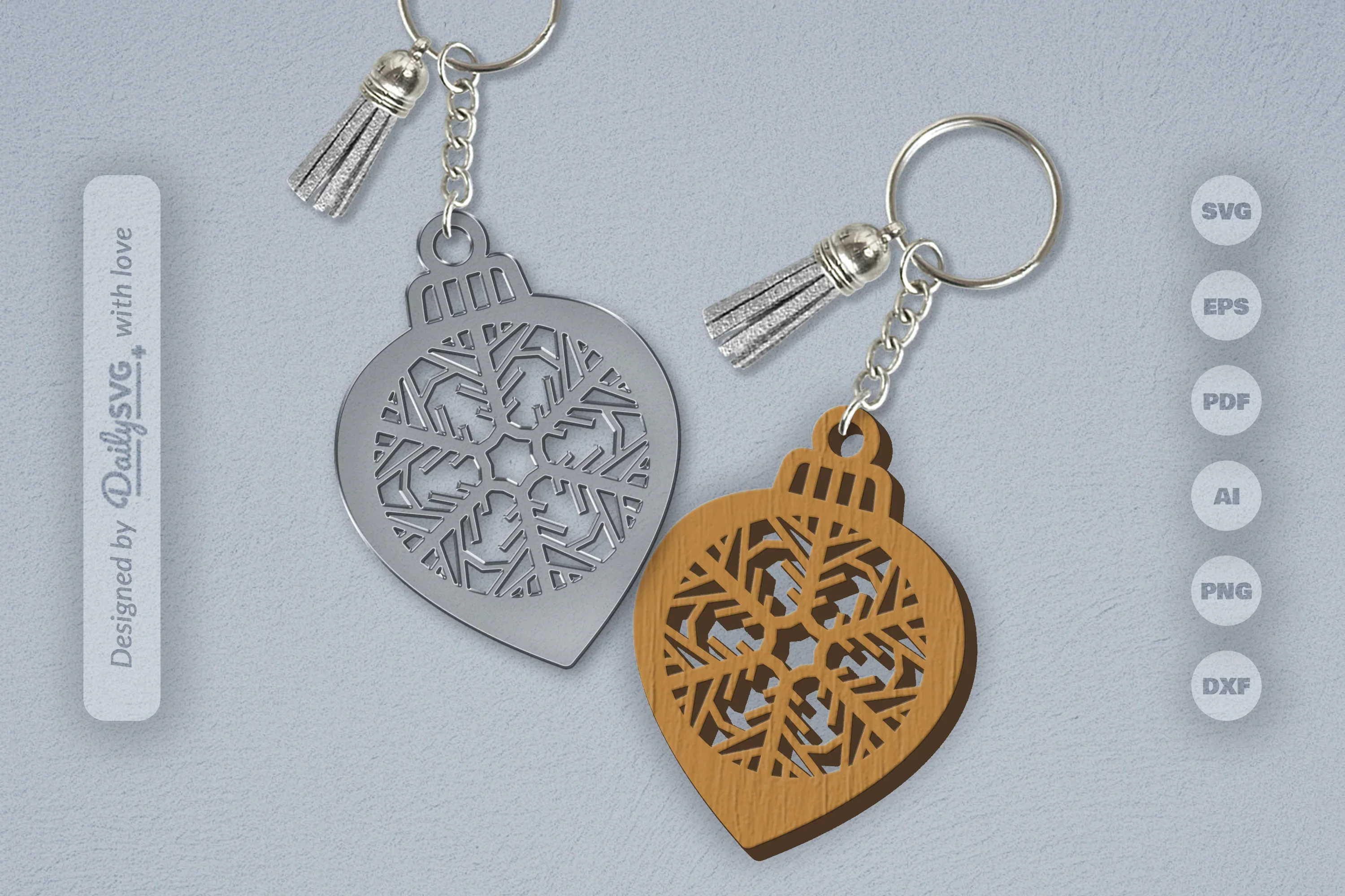 Snowflake Christmas Bauble SVG Bundle