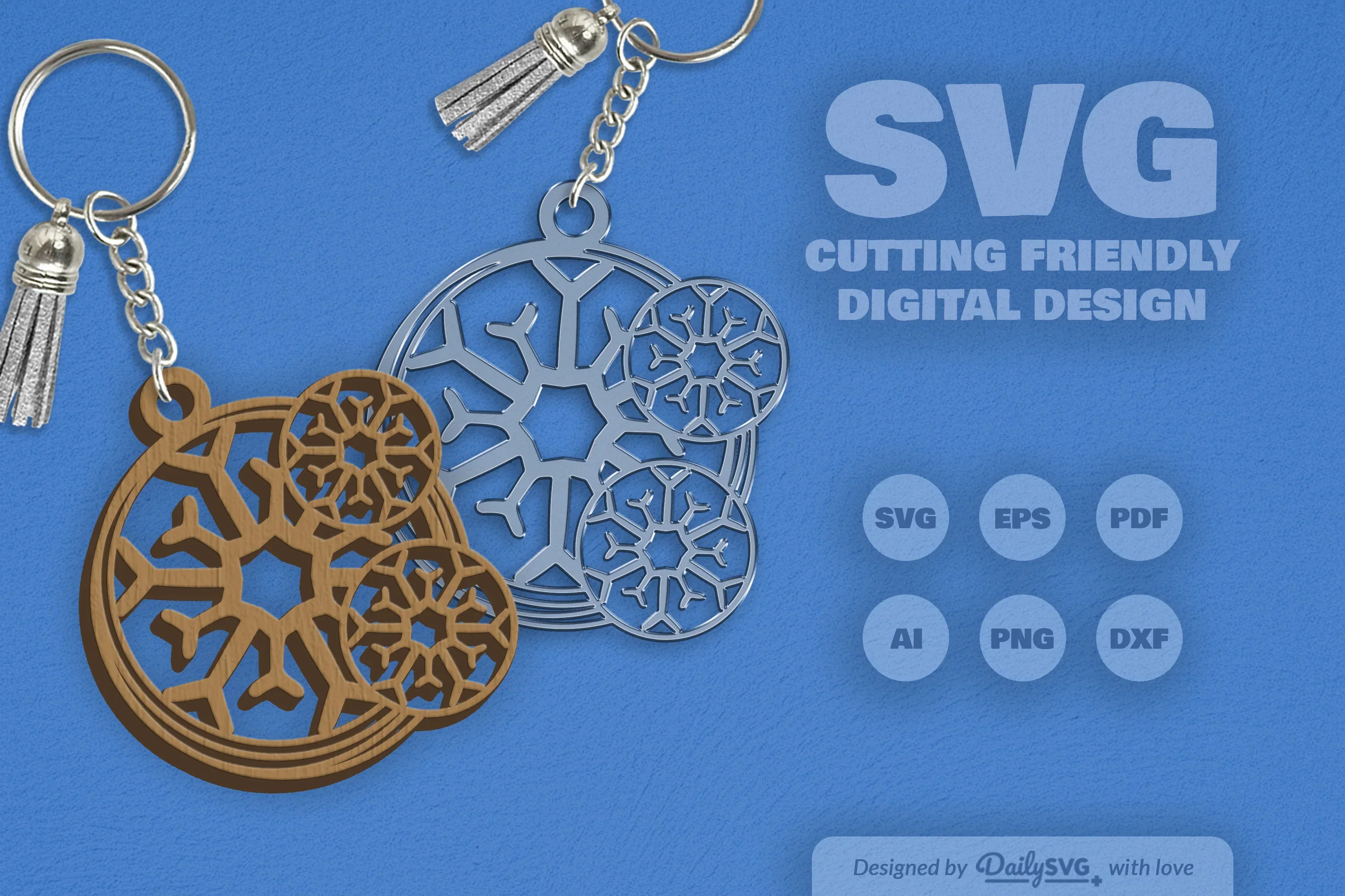 Snowflake SVG Bundle for Crafts - Image 2