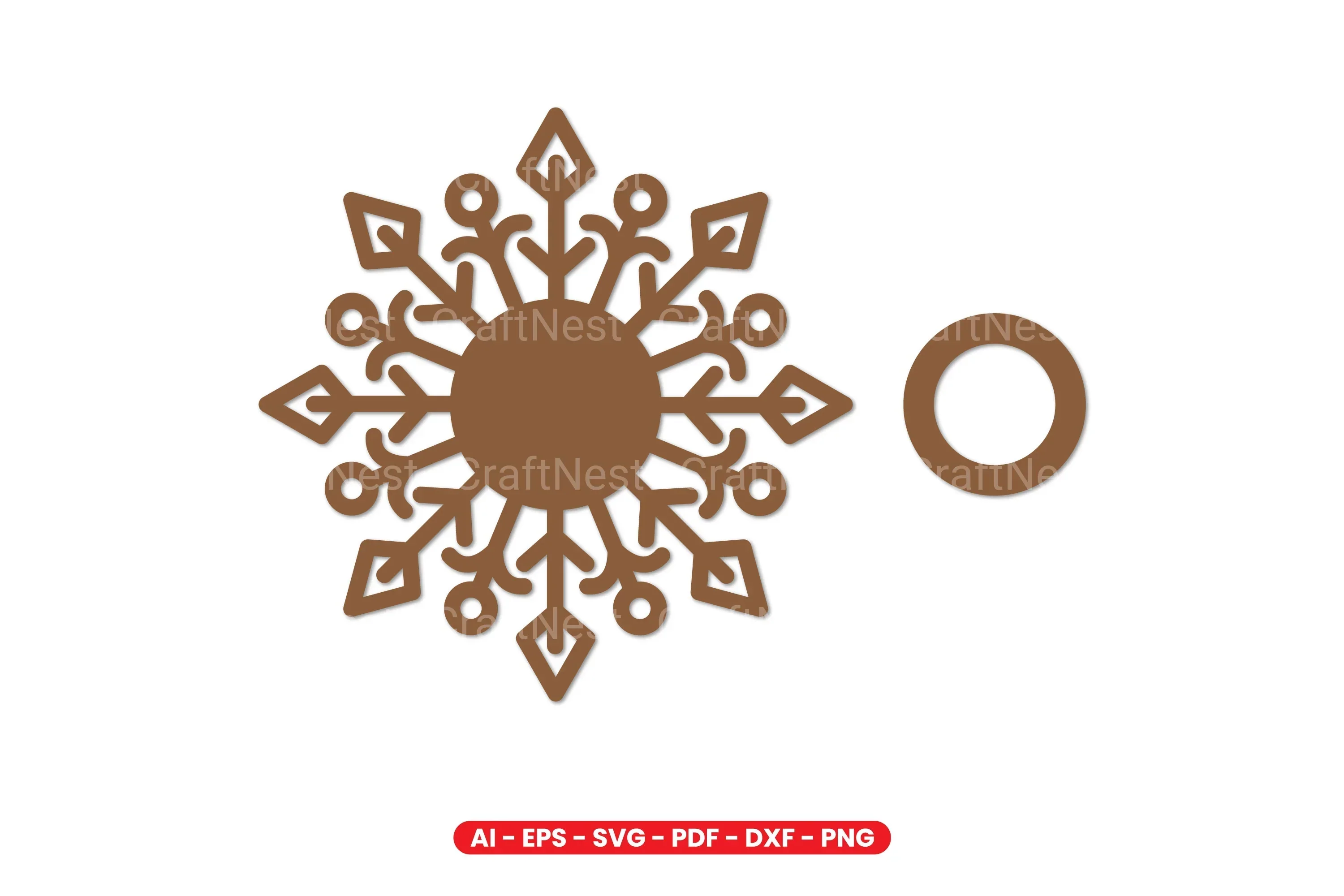 Snowflake Tealight Holder Laser Cut Design Bundle