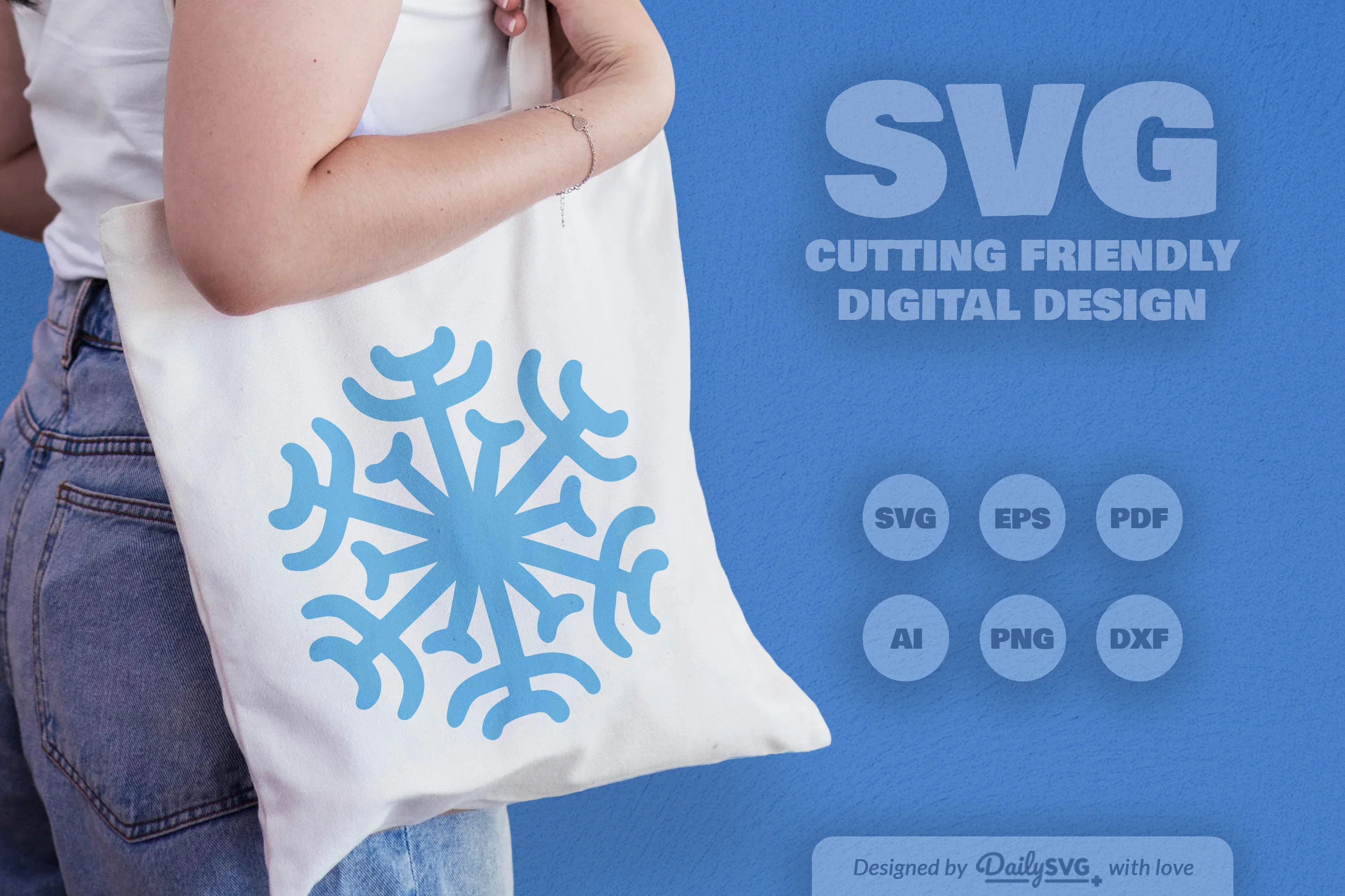 Snowflakes SVG Bundle for Winter Crafts - Image 4