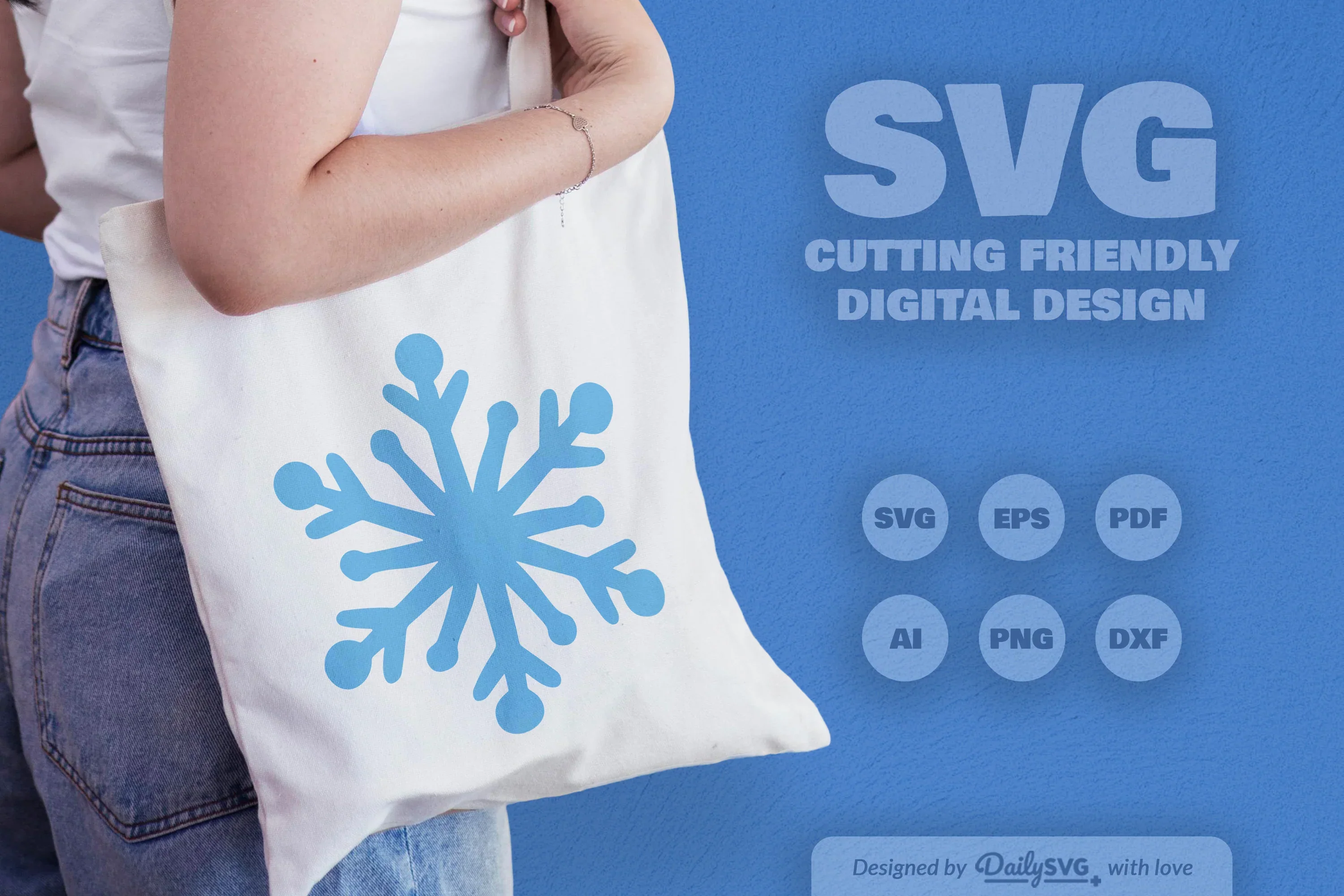 Snowflakes SVG Bundle for Winter Crafts - Image 4