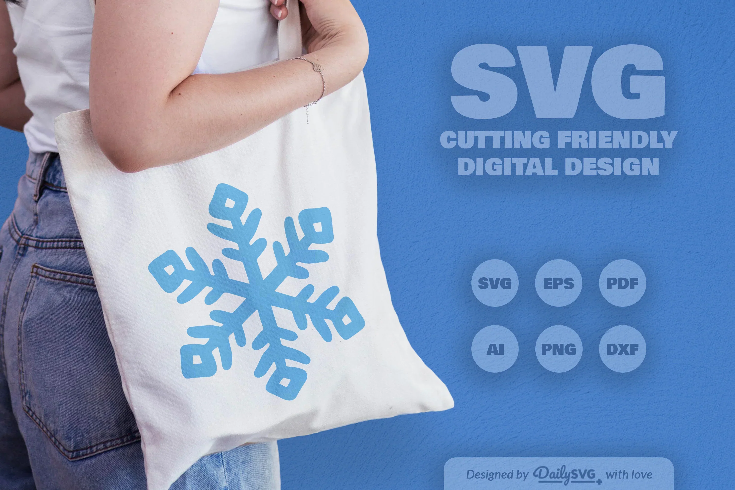 Snowflakes SVG Bundle for Winter Crafts - Image 4