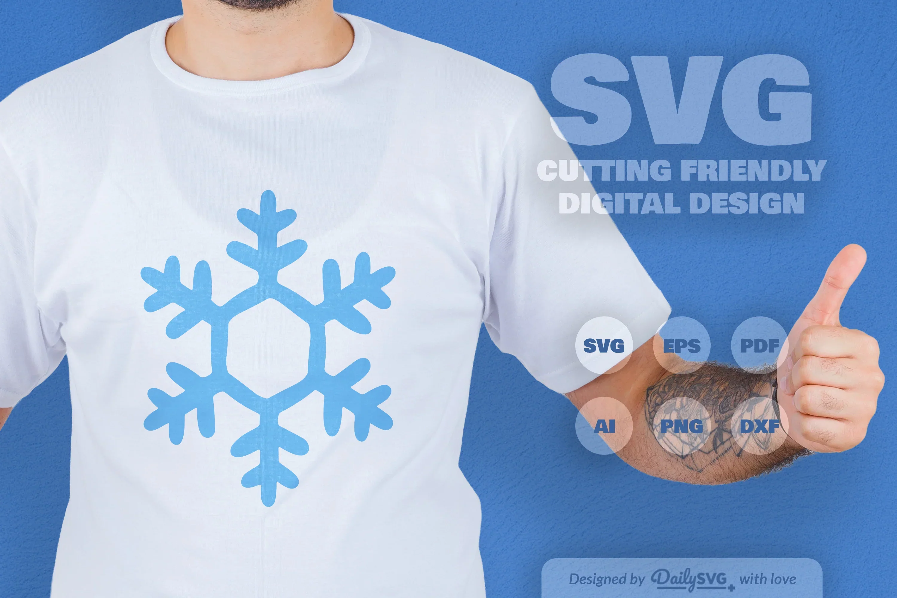 Snowflakes SVG Bundle for Winter Crafts - Image 3
