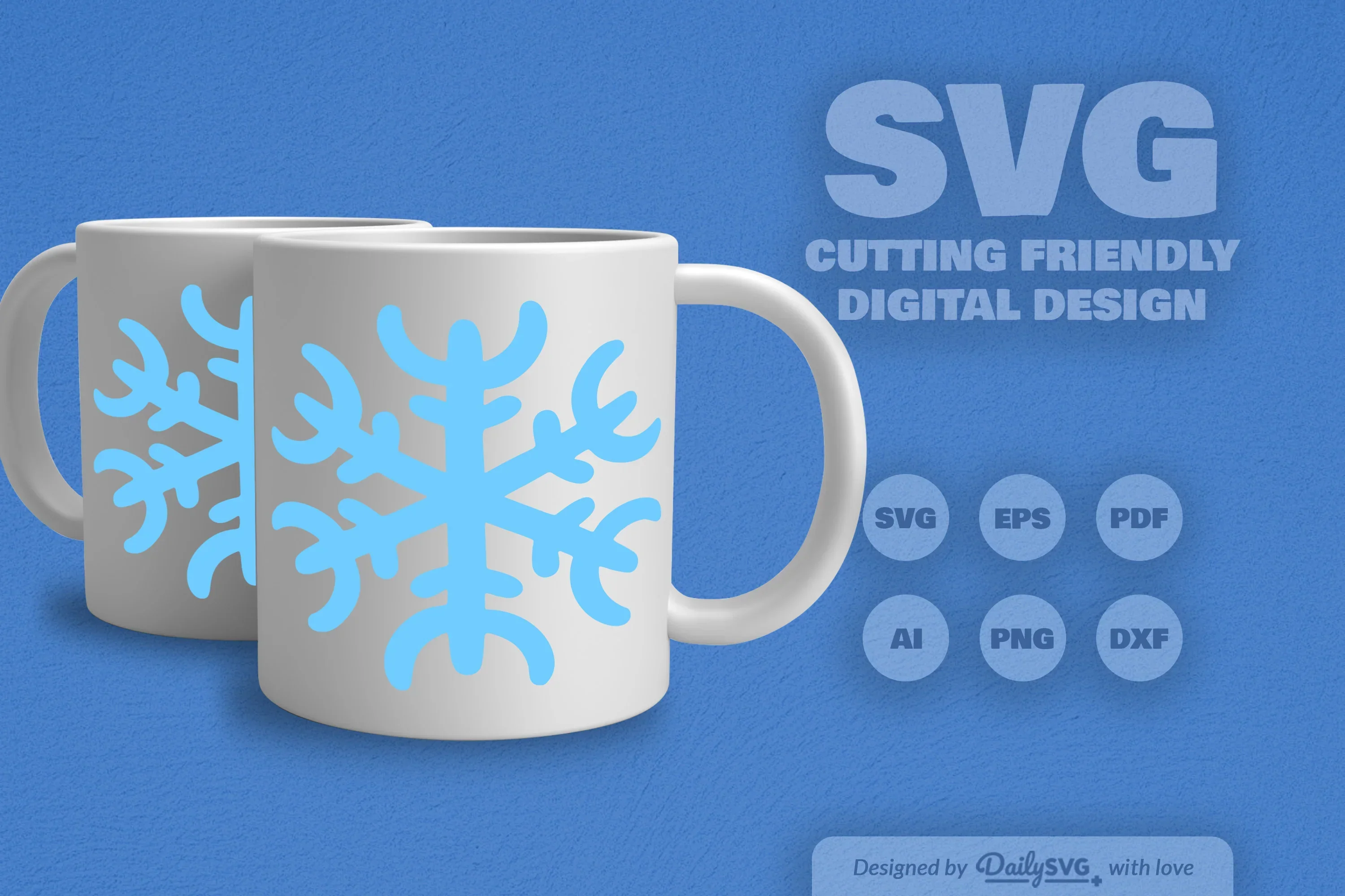 Snowflakes SVG Bundle for Winter Crafts - Image 5
