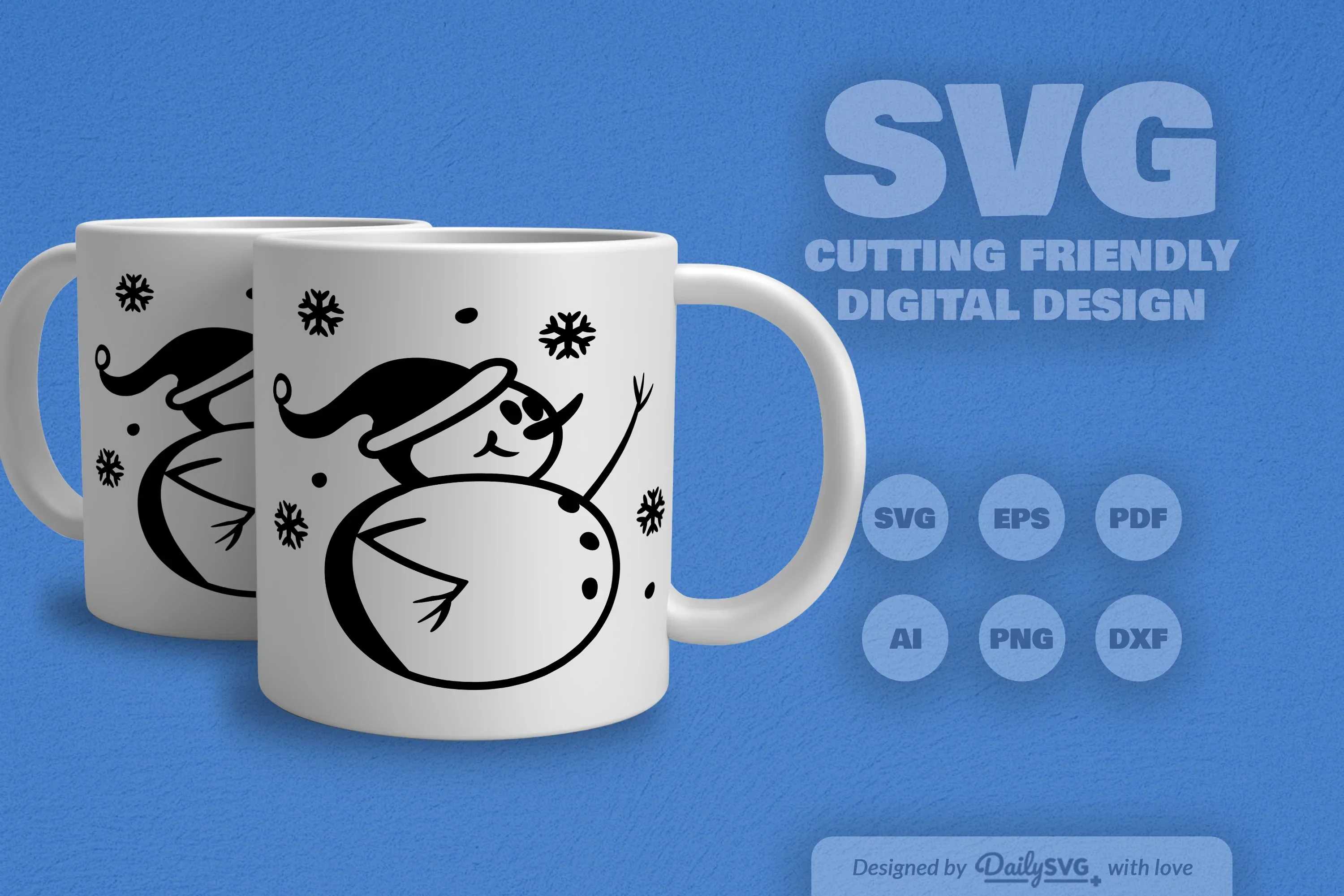 Snowman SVG Bundle: Festive Winter Decor Set - Image 5